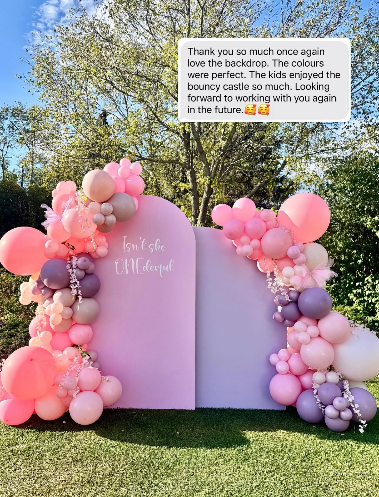 🌸💜the girlier, the better 💜🌸
*Setups of this size start at 🏷️ $640+gst (flowers, custom paint, out-of-town delivery is extra)