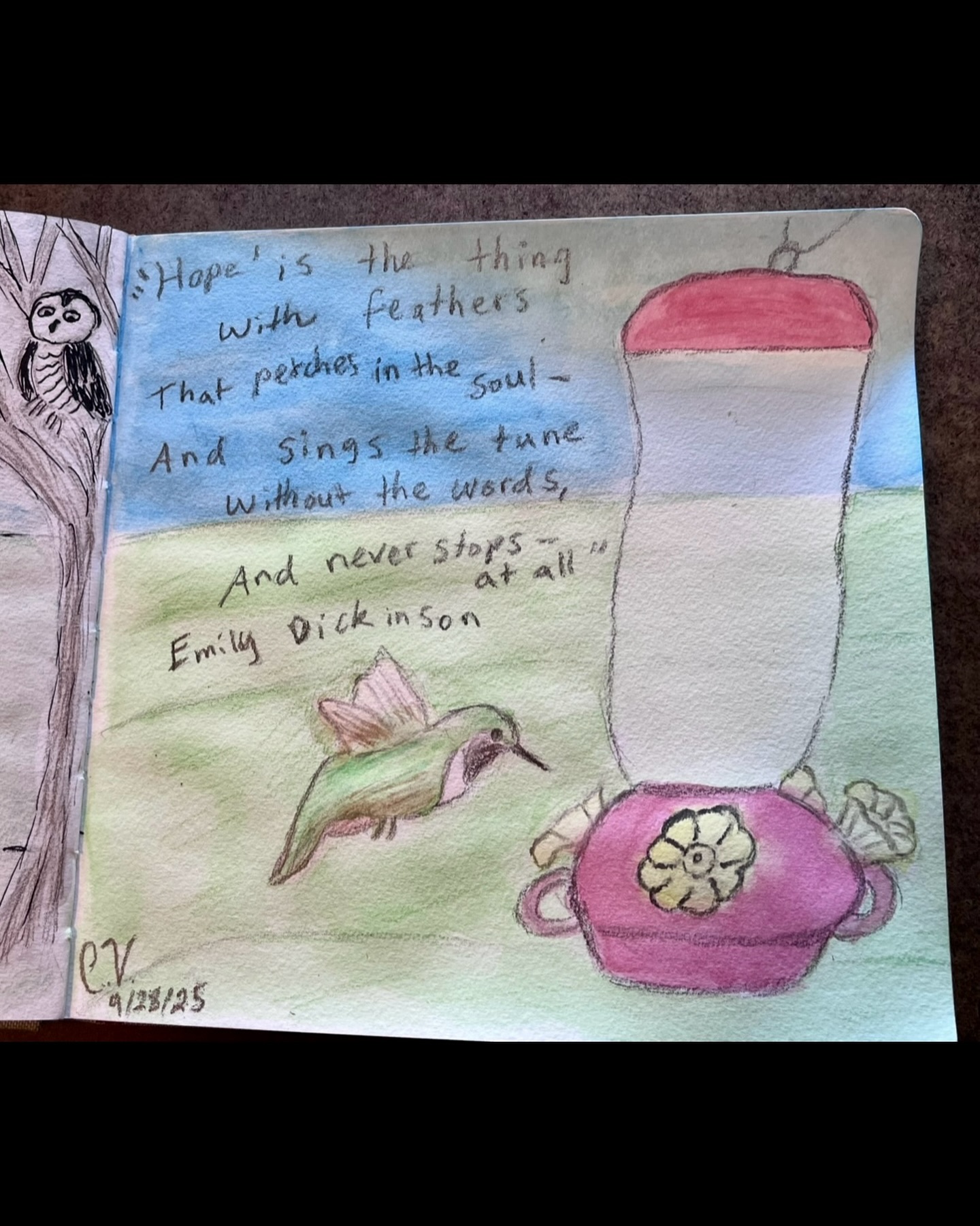 I’m struggling with writing on my latest poetry book manuscript, but I’m thankful to have my sketchbook to create when I want to stay creative. Thanks to @sdionbakerdesign’s recent creative challenge and @thesneakyartist’s new art book for leading me to make more visual art these past few days. But I really wanted to share this one. This sketchbook page was inspired by @hallmarkchannel’s latest movie, ‘Adventures in Love & Birding.’ If you’ve seen the movie, you’ll notice all the references that I’ve included. #GreekLatina #IndieAuthor #IndiePoet #IndieArtist #SketchbookArt