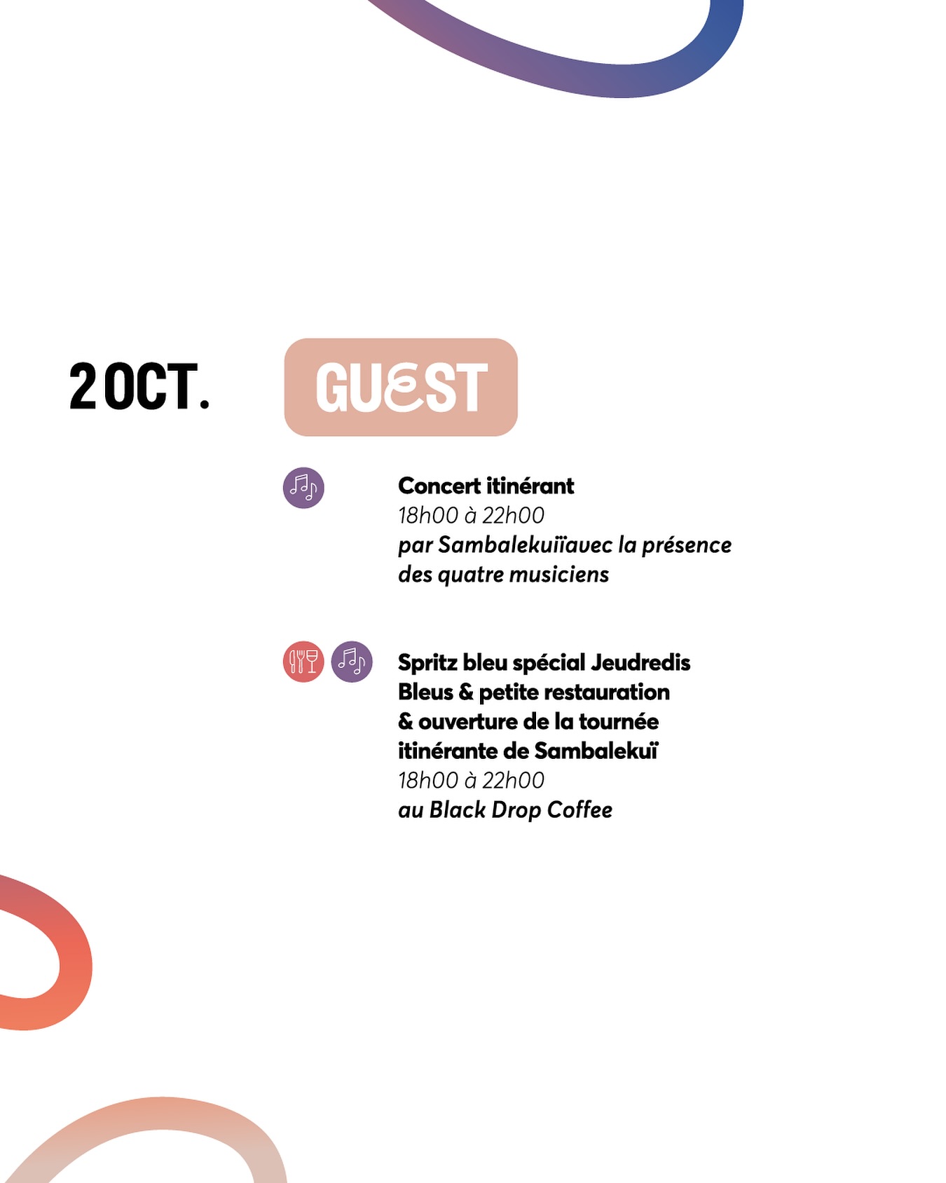 @blackdropcoffee_ en guest ce mois, avec des spritz bleus ! 💙