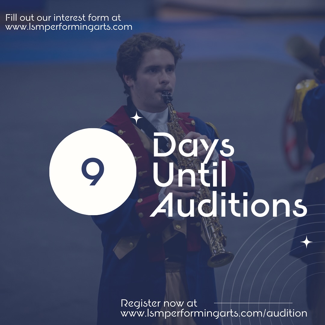 ⏳ Only 9 days stand between YOU and the start of something unforgettable.
Auditions for LSM Winds are almost here. Are you ready? 💨🎺🎷
👉 Register now at lsmperformingarts.com/audition
👉 Complete the interest form at lsmperformingarts.com
(links in bio!)
#LSM #LSMwinds #WGI #WGIwinds #WGI2026 #WGIwinds2026 #PerformMAPA