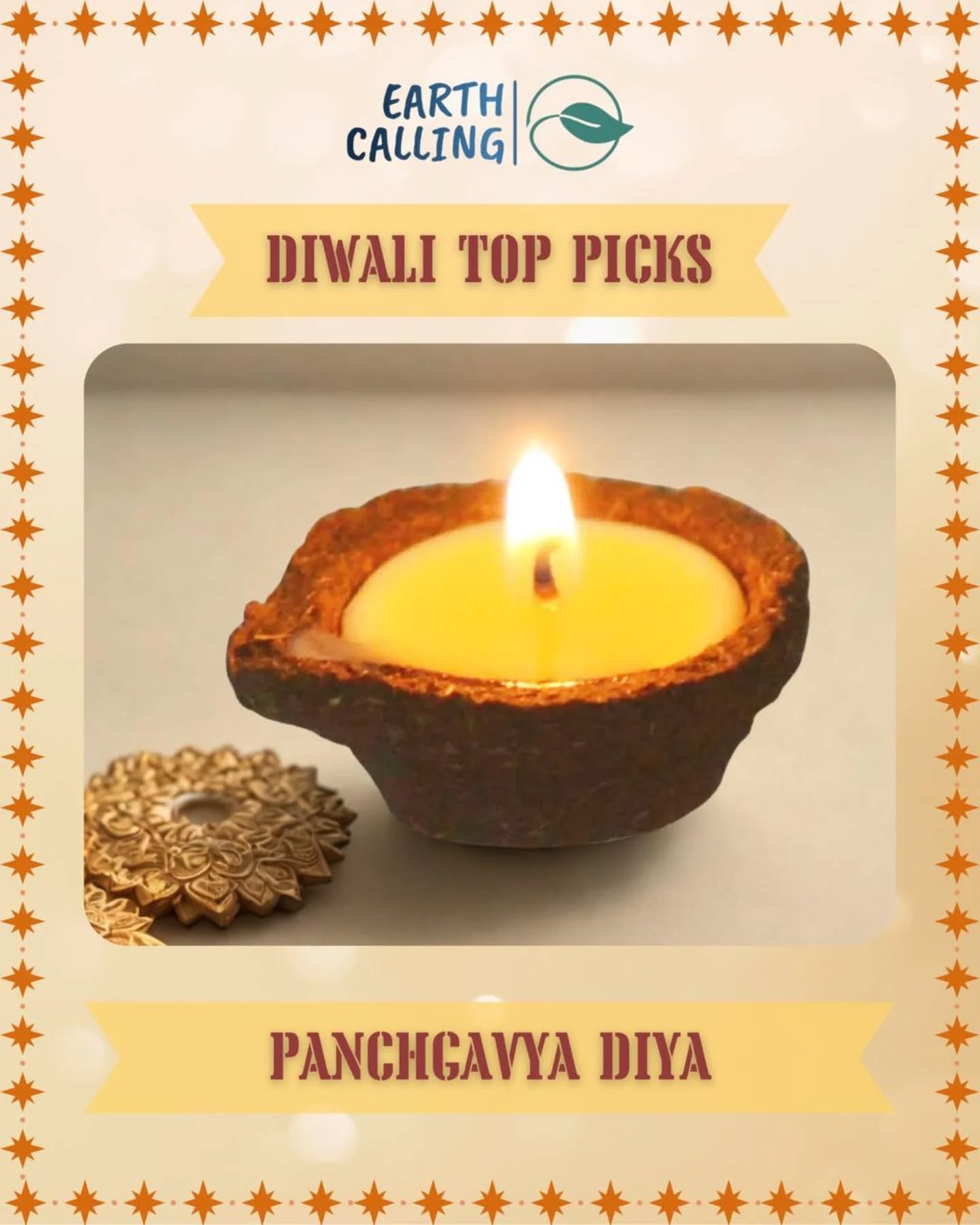 One of our bestsellers from last year, the humble Panchgavya diya🪔 It's made from cow dung, ghee and wax for a lengthy pure lighting experience🌟 while being perfect blend of tradition and sustainability 🌿
🎁 With Earth Calling, every gift is:
✅ Eco-friendly
✅ Made in India
✅ Designed for conscious gifting
DM us to order yours today 💚
…and watch this space for more festive favourites! ✨
#festiveseason🎉 #diwaligifting #ecofriendly #diwali2025