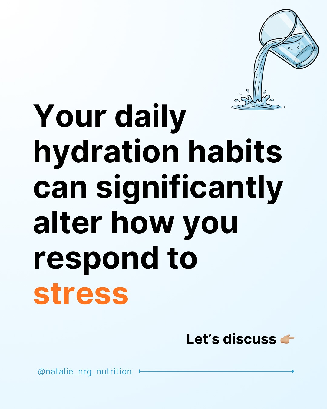 Daily hydration can significantly alter how intensely your body reacts to stress.💢
A 2025 study has found that people with suboptimal water intake show up to a 55% higher spike in cortisol when placed under pressure. Not good!
Those who drank only ~1.3 liters per day had a significantly stronger stress response compared to those drinking over 4 liters.
This is one of the first studies to demonstrate the relationship between hydration status and acute cortisol responses, specifically in a young healthy group. Research suggests this maybe due to the similar mechanisms between water and cortisol regulation.
Chronic high cortisol is linked to anxiety, depression and accelerated brain ageing, among other conditions.
Staying hydrated should be a priority for all of us.
👉🏼At the very least, aim for 30ml of water per kg of body weight daily – that’s the baseline. If you’re training hard or working in hot, humid conditions, you’ll need more.
Share this with someone who needs to drink more water 🚨💧🚰
#cortisolcontrol #stressresponse #hydration #hydrationboost #eatwellbewell #nrgnutrition