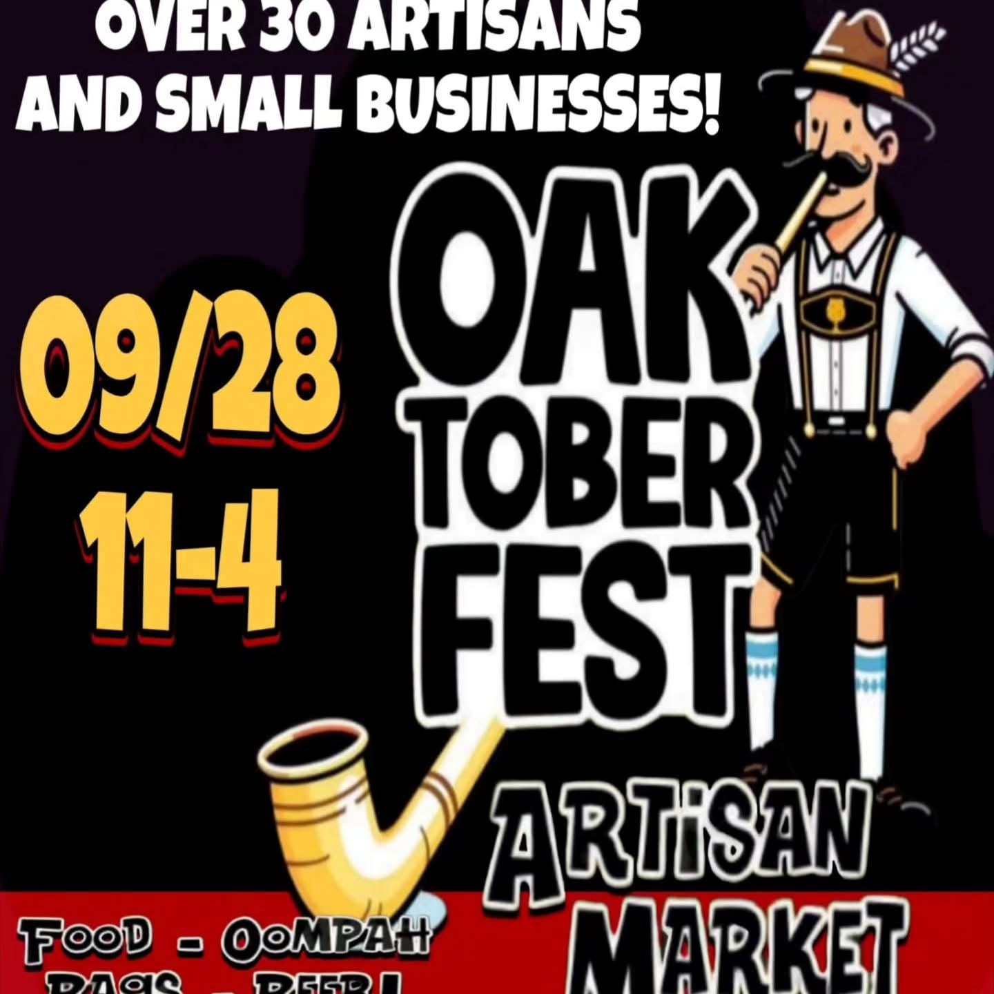 Imperial Oak Brewing is bringing back the Oompah! Let's Oak-toberfest! Lots of music, food, beer, '25 event steins, Sunday Artisan Market and more! Mark your calendar now!
Place: Imperial Oak Brewing 501 Willow Blvd #100, Willow Springs, IL 60480
When: 9/28/2025 11am to 4pm (Artisan Market)
Food: Sun - Beach Ave BBQ, Pizza 750
Indoor & Outdoor. Rain or Shine. Family Friendly. Free to attend.
The Streetz Artz Alliance is bringing an amazing line-up of artists, curated to accommodate all tastes and wants. Support local and small by spending your time at the Artisan Market portion of this event at Oak-toberfest! The artisan market is 11am to 4pm. Other details for the event page.
Beer Releases:
Das Prost- Festbier
Das Boot- Märzen
Hefe'nother- Hefewiezen
Crank It Fresh- Fresh (Wet) Hopped IPA
Unique beer infusions and cocktails available too!
Artist List was announced for the 9/28/2025 Oak-toberfest - Willow Springs 2025!!! This is the Sunday only market from 11am to 4pm! Check out the event page for more into and artist features!
Oompah: Sun - Wurst Käse Scenario Band 12pm, Cheeky Bellows - 4-6pm
If you are interested in selling with us as an artist, please know we have a few indoor 4' spots available at this event. Please do apply!