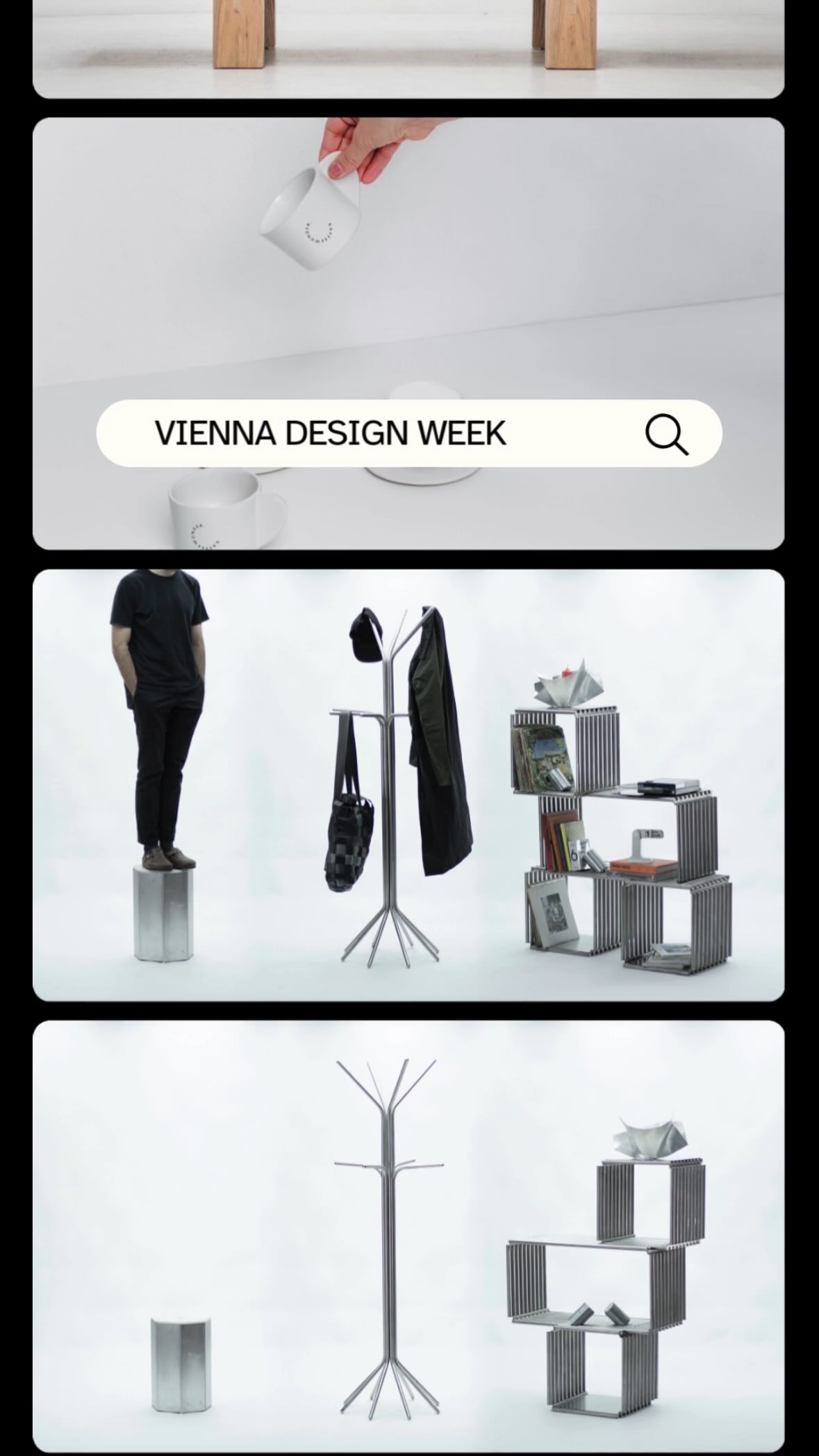 10 days, countless ideas at VIENNA DESIGN WEEK from Sep. 26 to Oct. 5.
Our Highlights?
FOKUS: Ageing – Exploring how time shapes design
Design Everyday – reimagining daily objects.
Passionswege – uniting designers & viennese crafts in bold collaborations
© Jeremy Hollister, Kathrin Gollackner, Sebastián Alarcón, Christoph Wimmer / Vienna Design Week