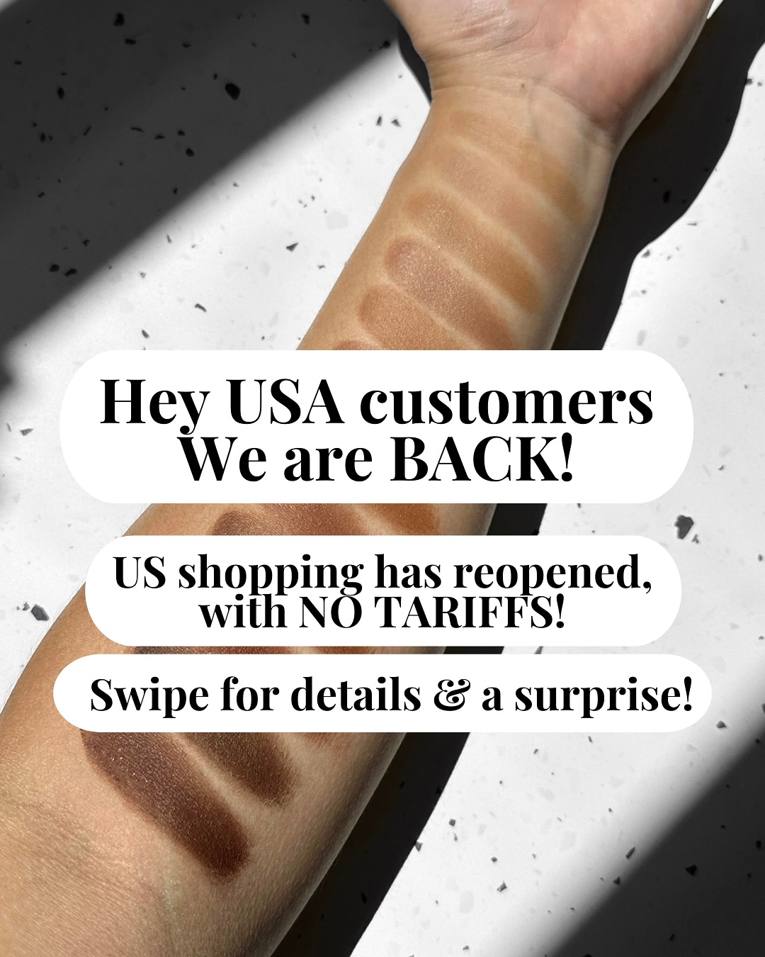 Yeah hi you all do not wanna know how many new white hairs have sprung up over the last 4 weeks. But hey, at least I no longer need to constantly wonder what it would be like filling out FDA forms at 2am on my birthday. I can confidently tell you all - I do NOT recommend 😌😩
Anyway - wow, thank you for being patient everyone. US shipping is live again. Please shoot us a DM if you receive any errors or anything. Excited to see our American friends pop up in our orders again
Tell your friends, there’s a little discount if you keep swiping. Enjoy, have fun, and please be patient with us haha ❤️🌿🌿🌿
#indiebeauty #indiemakeup