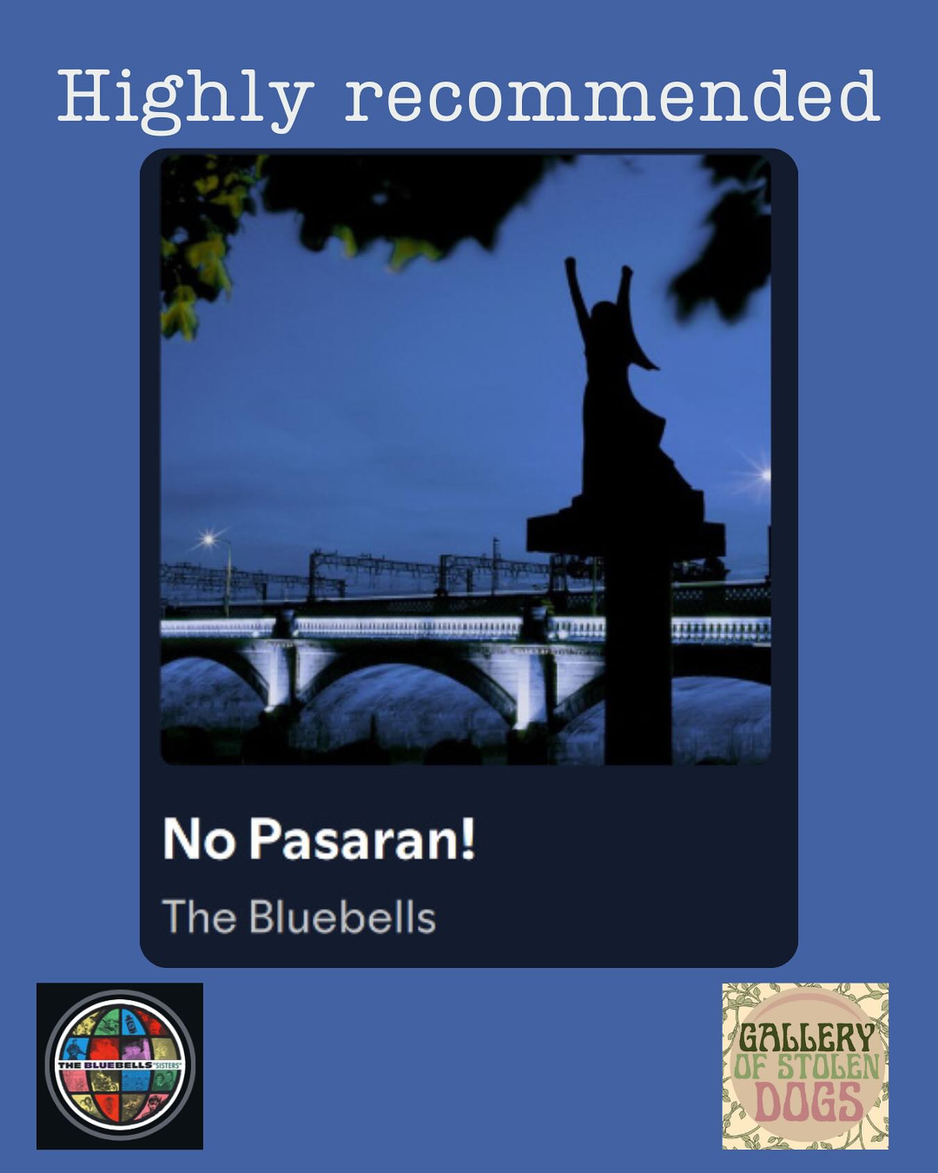 A great new song from @thebluebellsglasgow An anti-fascist clarion call just when it’s needed. Get listening, downloading, recommending it to friends. We need this now. #newmusic #scottishindie #fridayfeels