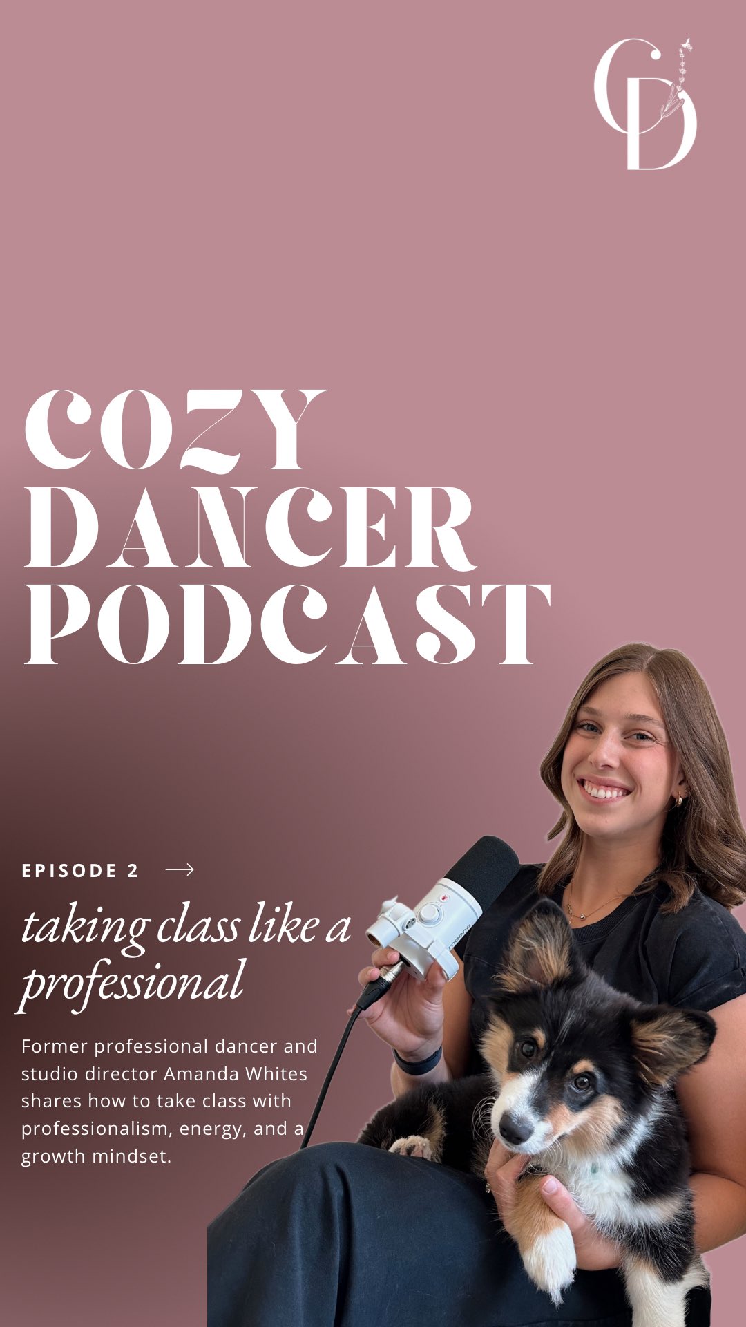 Cozy Dancer Podcast guest Amanda Whites from @kydanceacademy talks about taking class like a professional in episode 2 💭 Listen now on Spotify 🎧