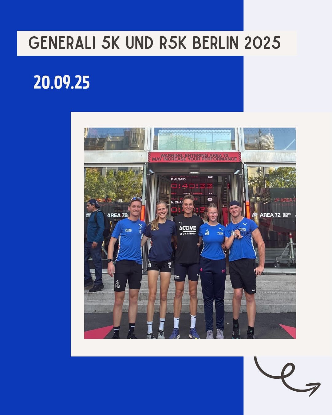 Auch für die älteren @otb_osnabrueck Athletinnen und Athleten war am Samstag noch ein Saison-Highlight zum Abschluss: Im Rahmen des Berlin Marathons gab es den GENERALI 5k im Vorprogramm und natürlich das Finale der @r5k.tour
Um 10 Uhr fiel der Startschuss für @carolin.kmy und @ulf_phlmn auf den letzten 5km des Marathons mit dem Ziel „Brandenburger Tor“. Nach 22:42 bzw. 21:49min konnten die beiden den Lauf beenden und ein bisschen Berlin-Marathon-Feeling spüren. Danach durften @jonas.kmy @annika_kkl und @jakobpoeling auf die Strecke. Annika und Jakob liefen stabile Leistungen und Jonas, nach seiner Verletzung wieder im Aufbau, konnte die 5km schmerzfrei beenden.
Eine schöne Veranstaltung und ein gelungener Saisonabschluss.
#berlinmarathon #generali5k #5k #r5k #berlin #brandenburger_tor #zieleinlauf #weiterso
@noz_de @sport_lich_unterwegs @otb_osnabrueck @stadtosnabrueck @stadtsportbund_osnabruck @activesportshoposnabrueck @katharina.poetter dabehrens @nlv_online @dlv_online @benmoellers @pumarunning