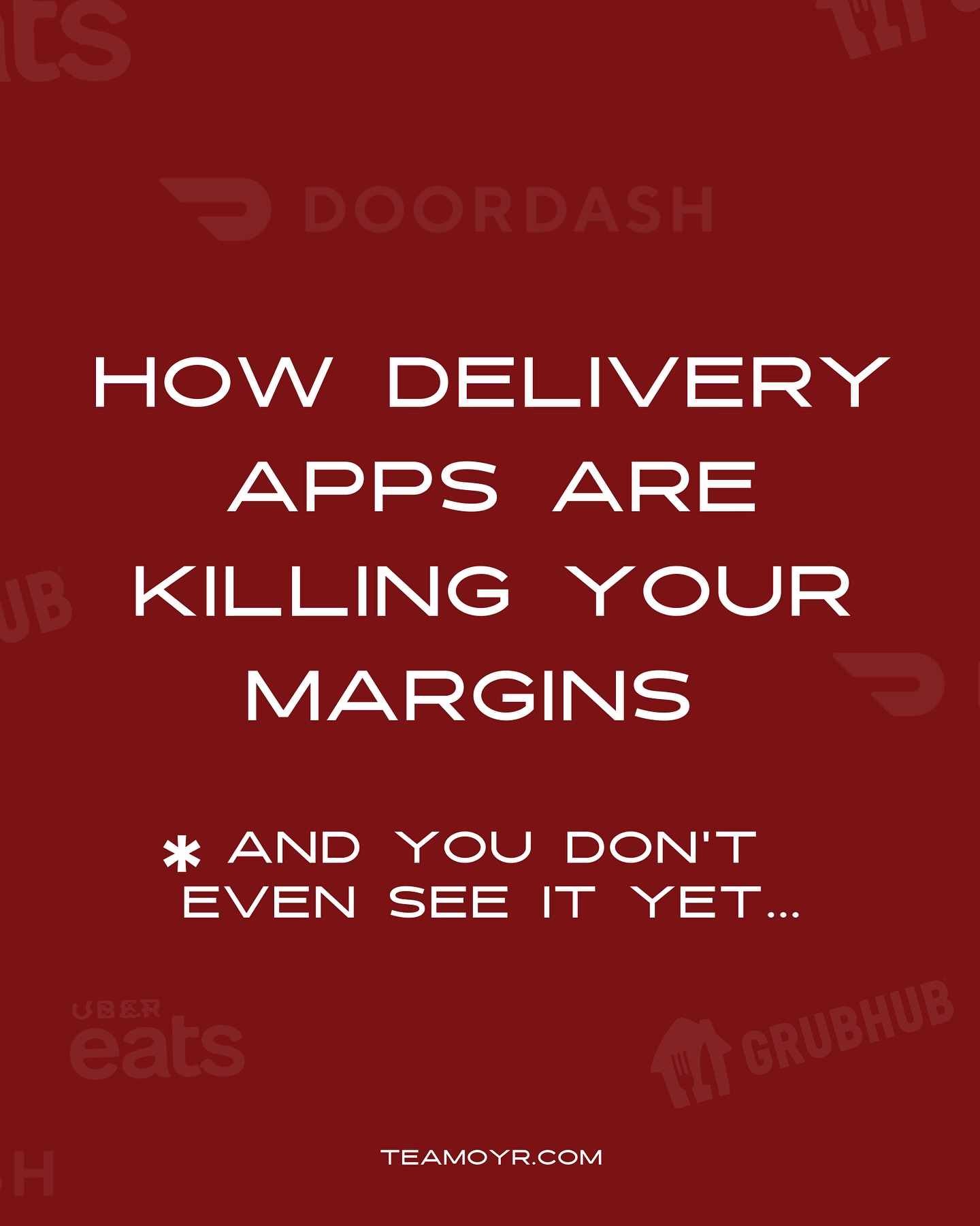 Most operators don’t realize they’re feeding the very apps that compete against them.
That’s the blindside.If you’re done bleeding, grab your free SEO report at TeamOYR.com and see how to flip the script.
#doordash #ubereats #deliveryfood #oyr #reataurants #memphisrestaurants #restaurantowner