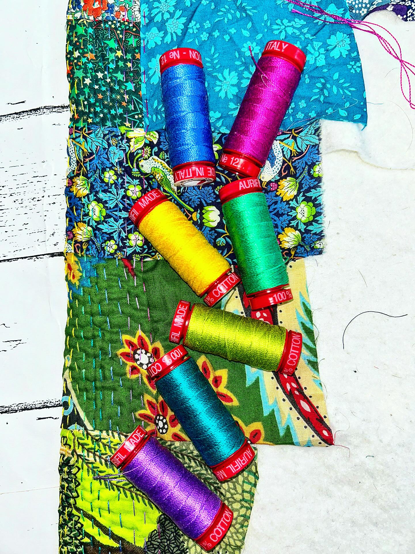 Joining @charmaboutyou for #saturdaynightcraftalong adding more rainbow stitches and beautiful fabric scraps to my samples for the Kawandi Quilt class I’m teaching next week ❤️🌈
There are still a few places left and we’d love to have you join us! Info can be found on @morrisworksuk website under classes/workshops!
#kawandi #kawandiquilts #kawandiquilt #kanthaquilt #kanthaquilts #handquilting #handquilted #handquilt #handsewing #handsewn #handstitched #handstitching #aurifil #aurifilthread #aurifil12wt #sewtherainbow #miniquilt #libertyoflondon #libertyfabric #libertytanalawn #scrappymakesmehappy #scrapquilt #scrapquilts #noscrapleftbehind #sewingisfun #sewingismysuperpower #quilting #patchwork #quilts