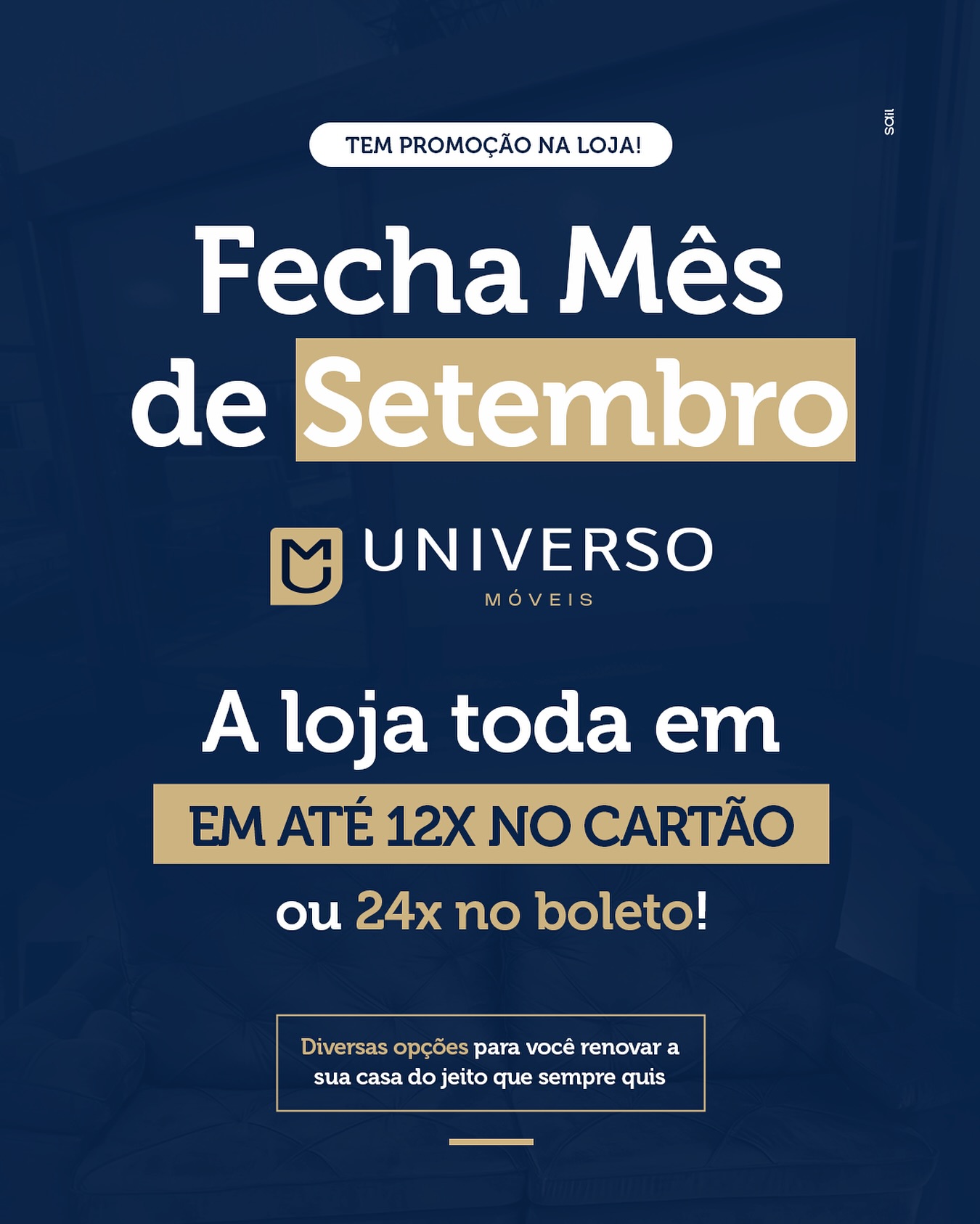 Tem promoção na loja! 👀
Chegou o Fecha Mês de Setembro na Universo Móveis com ofertas pra você renovar a casa do jeito que sempre quis.
Visite a Universo Móveis e garanta já o seu móvel novo em até 12x no cartão ou 24x no boleto!
Ofertas válidas até o fim do mês ou enquanto durarem os estoques.
📲 (45) 99818-7287
📍 Rua Paraná, 3479 — Centro, Cascavel
#UniversoMóveis #FechaMês #Promoção #Móveis #Decoração