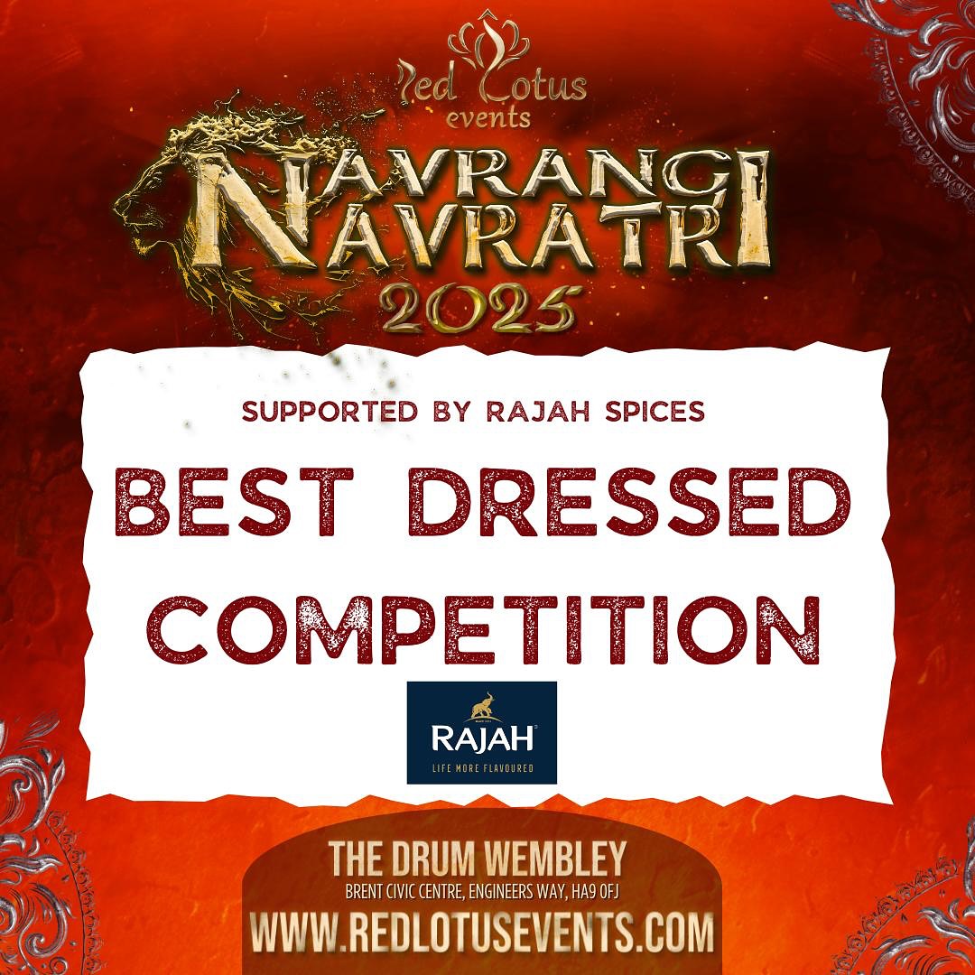 ✨ Dress to impress this Navratri! ✨
Join us at Navrangi Navratri 2025 for the Best Dressed Competition 👑 supported by @rajahspices 🌶️