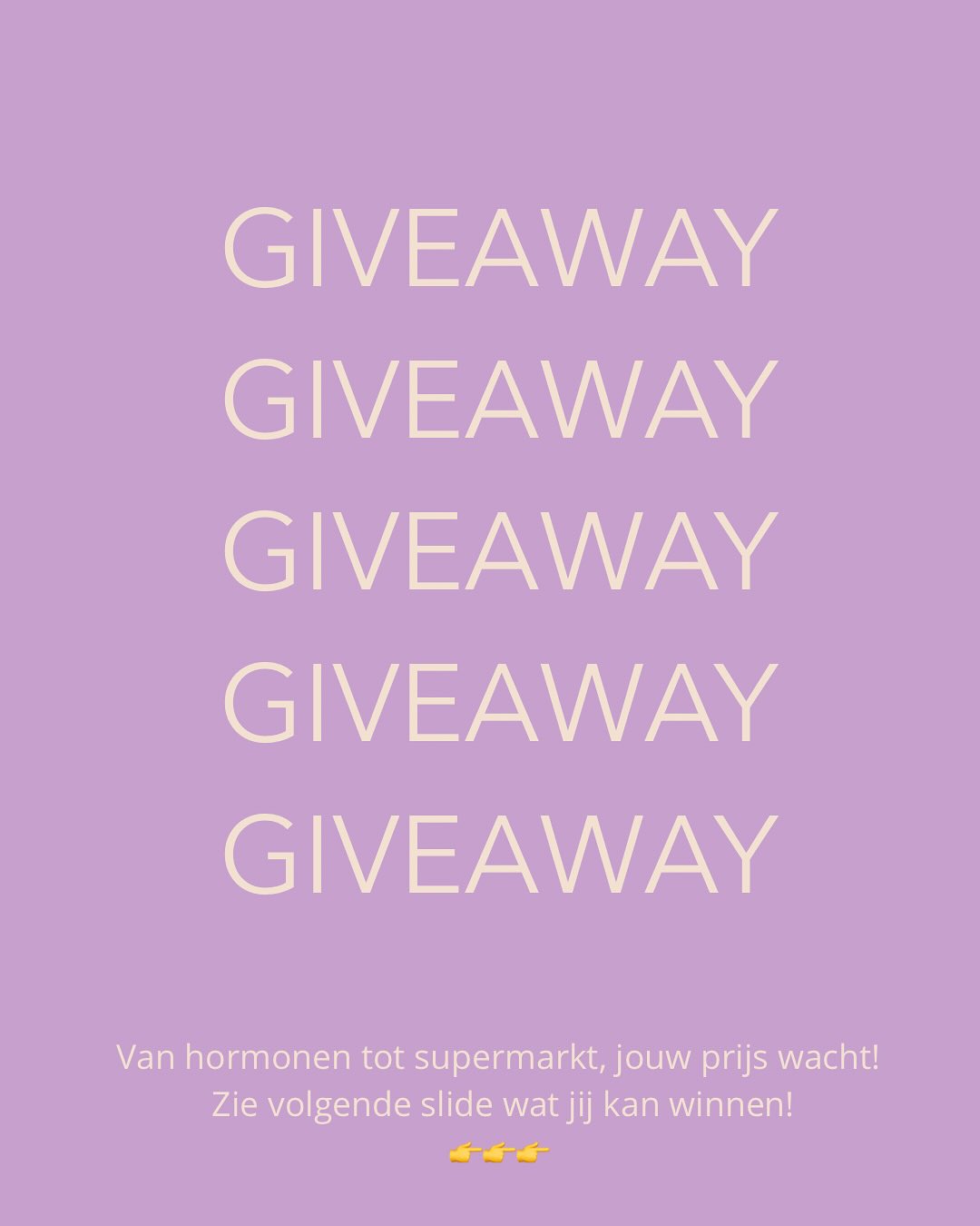 🎉 GIVEAWAY TIME 🎉
Wauw… 1000 volgers!! 🤩 Dankjewel allemaal voor het volgen, liken, delen en voor jullie support 💜 Dat mag natuurlijk best gevierd worden! 🥳
En hoe beter dan met een knaller van een winactie?! 👇
🌸Win een Hormooncheck
🛒Win een Supermarktsafari
🎟️Win 1 Ticket voor mijn workshop “Boost je Hormonen”
👉 Alle info over de Hormooncheck en Supermarktsafari vind je hier: www.brainstof.com/diensten
Zo doe je mee:
1️⃣ Volg @Brainstof
2️⃣ Like deze post 💜
3️⃣ Tag een vriend(in) die dit ook geweldig zou vinden (meer tags = meer kans!)
4️⃣ Deel deze post in je story & tag mij → extra winkans 🎉
📅 De winnaars maak ik bekend op 4 oktober 2025.
💜 Pak deze kans, boost jezelf en je hormonen!
#hormonen #leefstijl #voeding #winactie #giveaway #supermarktsafari #hormooncheck #leefstijlanalyse #balans #gezondheid #mindset #stress #ontspanning #slaap #beweging
