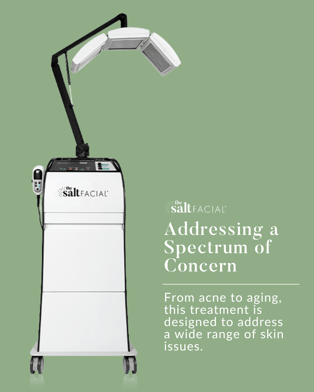 The SaltFacial® stands out for a reason—its unmatched versatility. From acne to aging, it’s the go-to treatment patients trust when looking to address a wide range of skin concerns with real, visible results.
Book yours at sierramedicalaesthetics.com