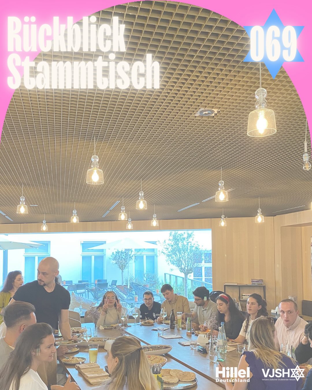 Rückblick auf unseren Networking-Event am vergangenen Donnerstagnachmittag:
Gemeinsam mit @hillel.de Frankfurt haben wir einen entspannten Abend gestaltet – bei gutem Essen, guter Stimmung und vielen spannenden Gesprächen konnten sich junge jüdische Erwachsene miteinander vernetzen. ✨🤝
Wir freuen uns schon auf das nächste Event! 🚀