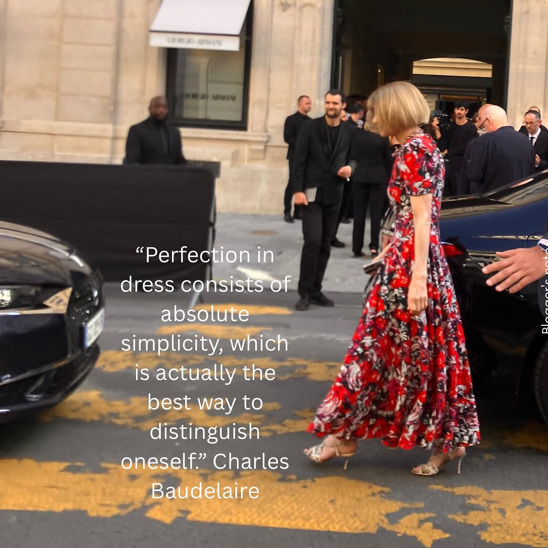 #paris #annawintour #armani #charlesboudelaire #fashionphilosophy #dresslikeaqueenđ