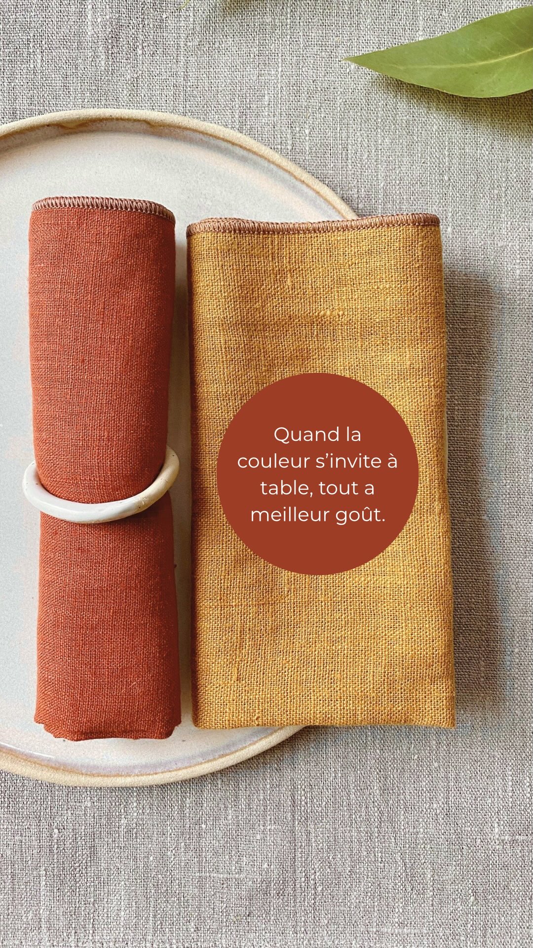 Et si vos repas du quotidien devenaient de vrais moments de plaisir ✨?
Pour la nouvelle collection de serviettes de table, j’ai sélectionné pour vous des couleurs inédites pour apporter chaleur et convivialité à votre table.
Ce petit détail qui change tout et que nous aimons tant 🌾.
#linbelge #linlavé #decorationdinterieur #linnaturel #artisanat #serviettedetable #matierenaturelle #decorationnaturelle #ambiancecosy
