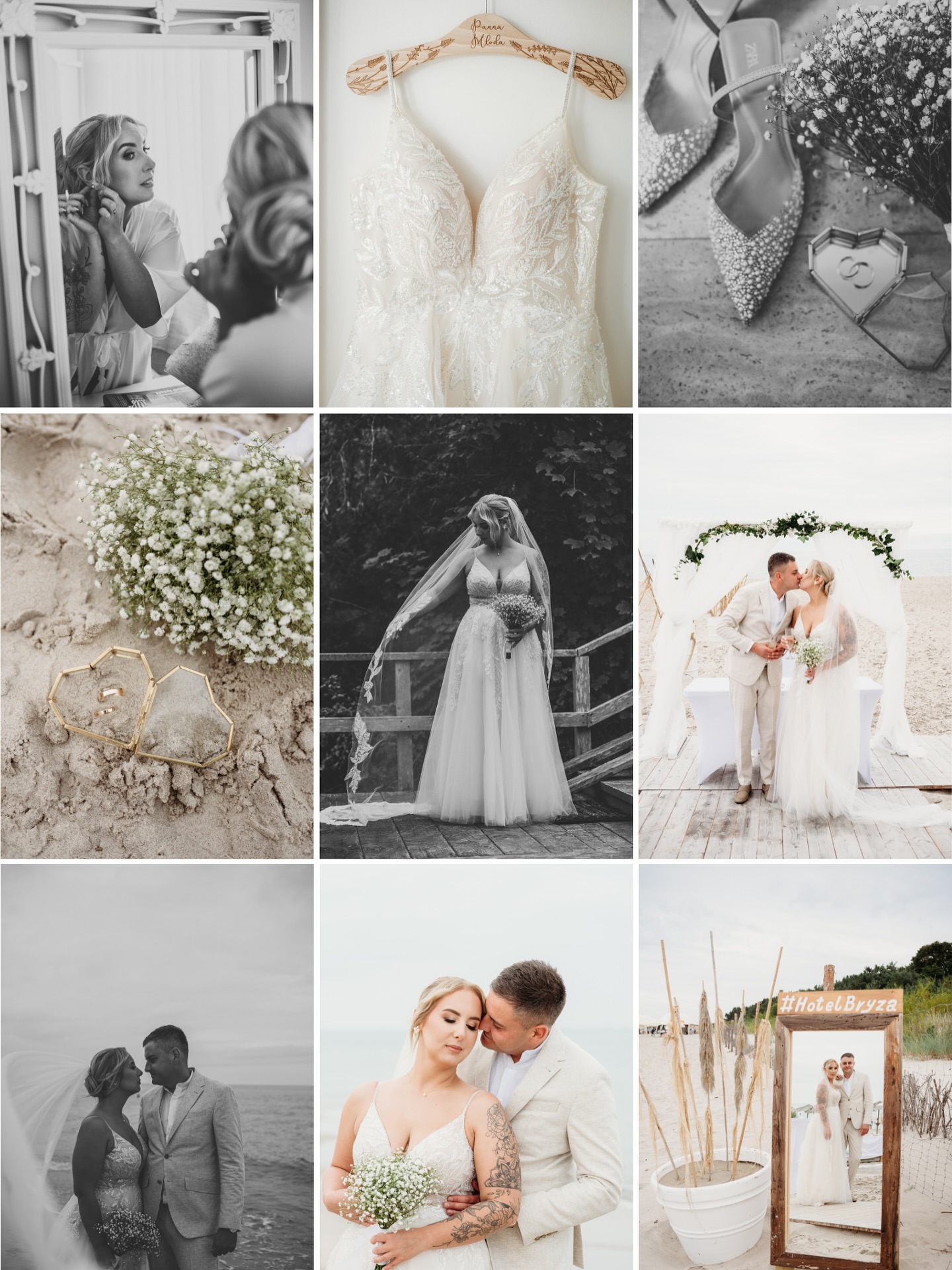 Ślub na plaży @hotelbryza #polwysephelski #slubnaplazy