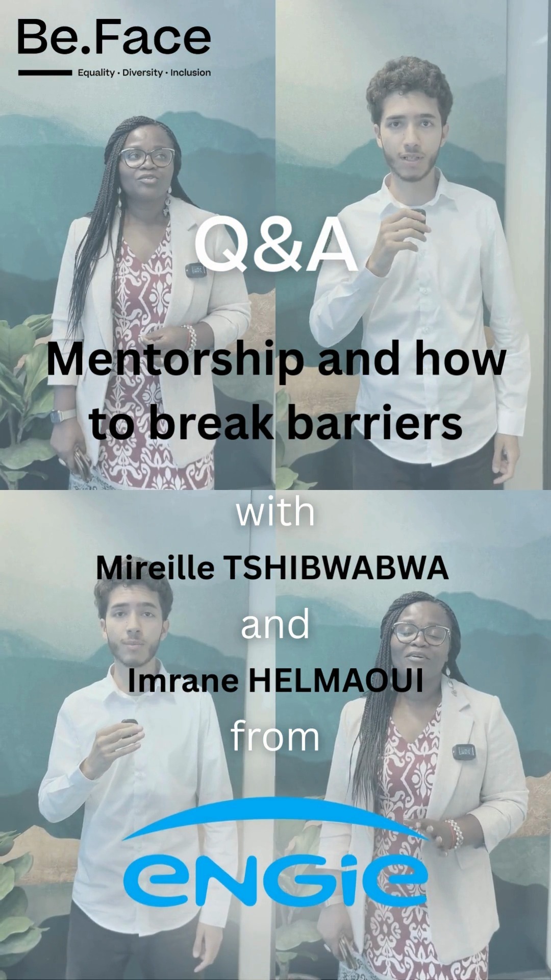 🎬 Lancement de notre campagne de communication Be.Face !
On commence avec une vidéo inspirante réalisée par Engie, mettant en scène un échange authentique entre Imrane, mentee, et Mireille, sa mentor. 💬🤝
À travers leurs voix, c’est toute la mission de Be.Face qui prend vie : créer des ponts entre les mondes, favoriser l’inclusion, et valoriser l’engagement des entreprises.
📅 Chaque semaine, un nouveau reel viendra enrichir cette série pour vous faire découvrir les valeurs, les missions et les avantages de Be.Face.
Merci à ENGIE , Imrane et Mireille pour ce beau lancement 🙌
Restez connecté·e·s, la suite arrive très vite ! 💥
#BeFace #Mentorat #Engagement #ResponsabilitéSociétale #CampagneBeFace #motivation #socialmedia #community #mentorship #success #mindset #mentoring #inspiration #corporate #diversity #diversityandinclusion #DiversityMatters