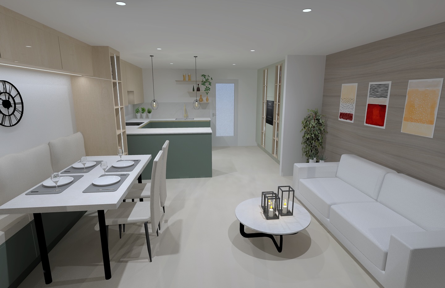 ✨ A fresh take on modern living – this sleek green kitchen with open shelving combines style and functionality effortlessly. The perfect balance of clean lines, warm tones, and timeless design. 🌿🍴
Hashtags:
#ModernKitchen #GreenKitchen #KitchenDesign #KitchenGoals #OpenShelving #InteriorInspo #KitchenInspiration #HomeDesign #KitchenStyle #LuxuryKitchen #KitchenInteriors #DreamKitchen #moderninteriors #modernkitchens