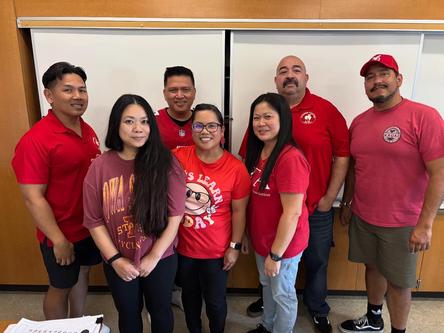Will Rogers and Mark Twain wore red yesterday to continue to support our students and education! #RedForEd #StrongerTogether #WeAreaCTA