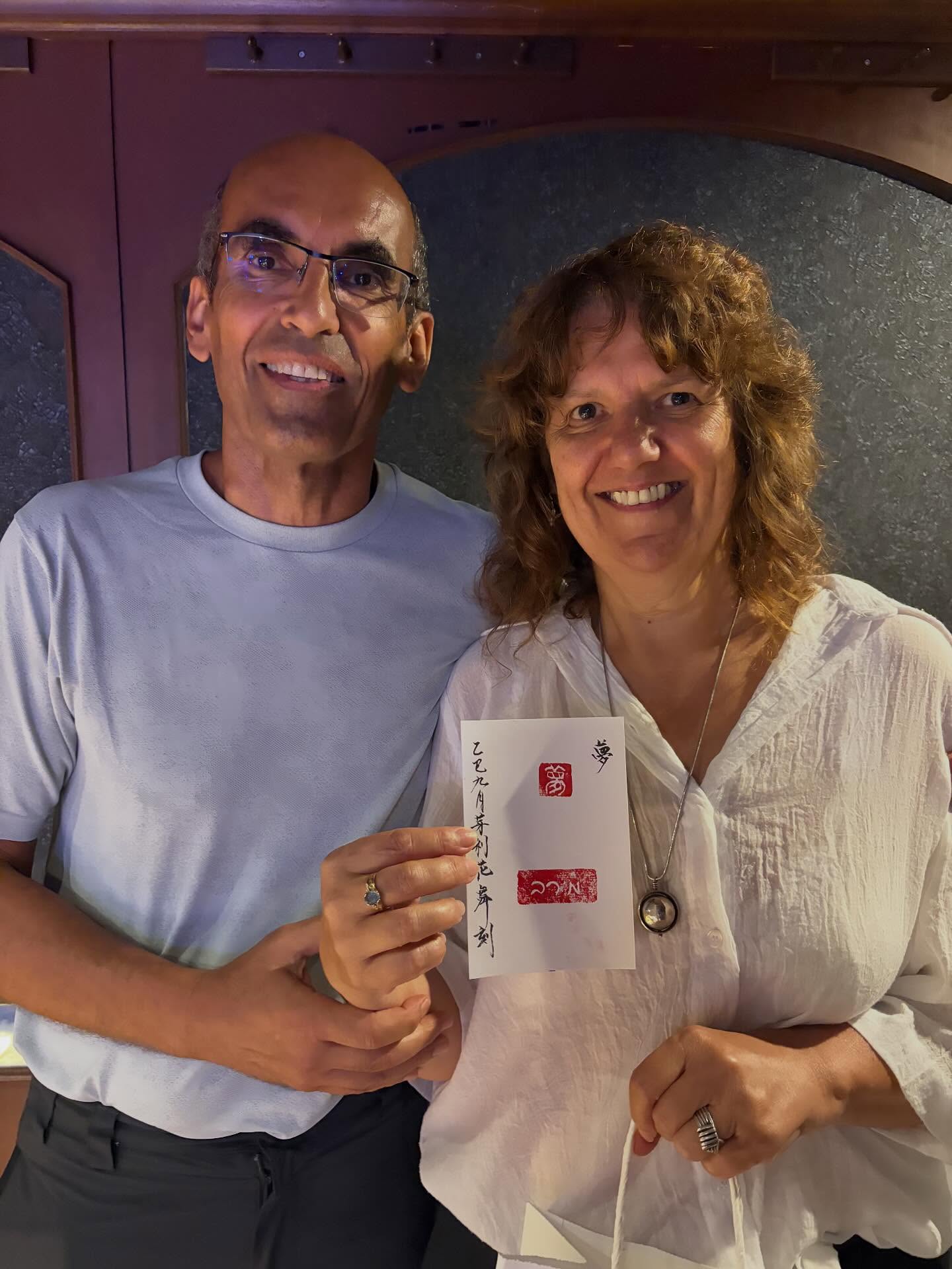 Thank you for coming✨🇮🇱
She carved "夢" =Dream
#calligraphy #calligraphykyoto #malligraphy #experiencecalligraphy #kyoto #thingstodoingion