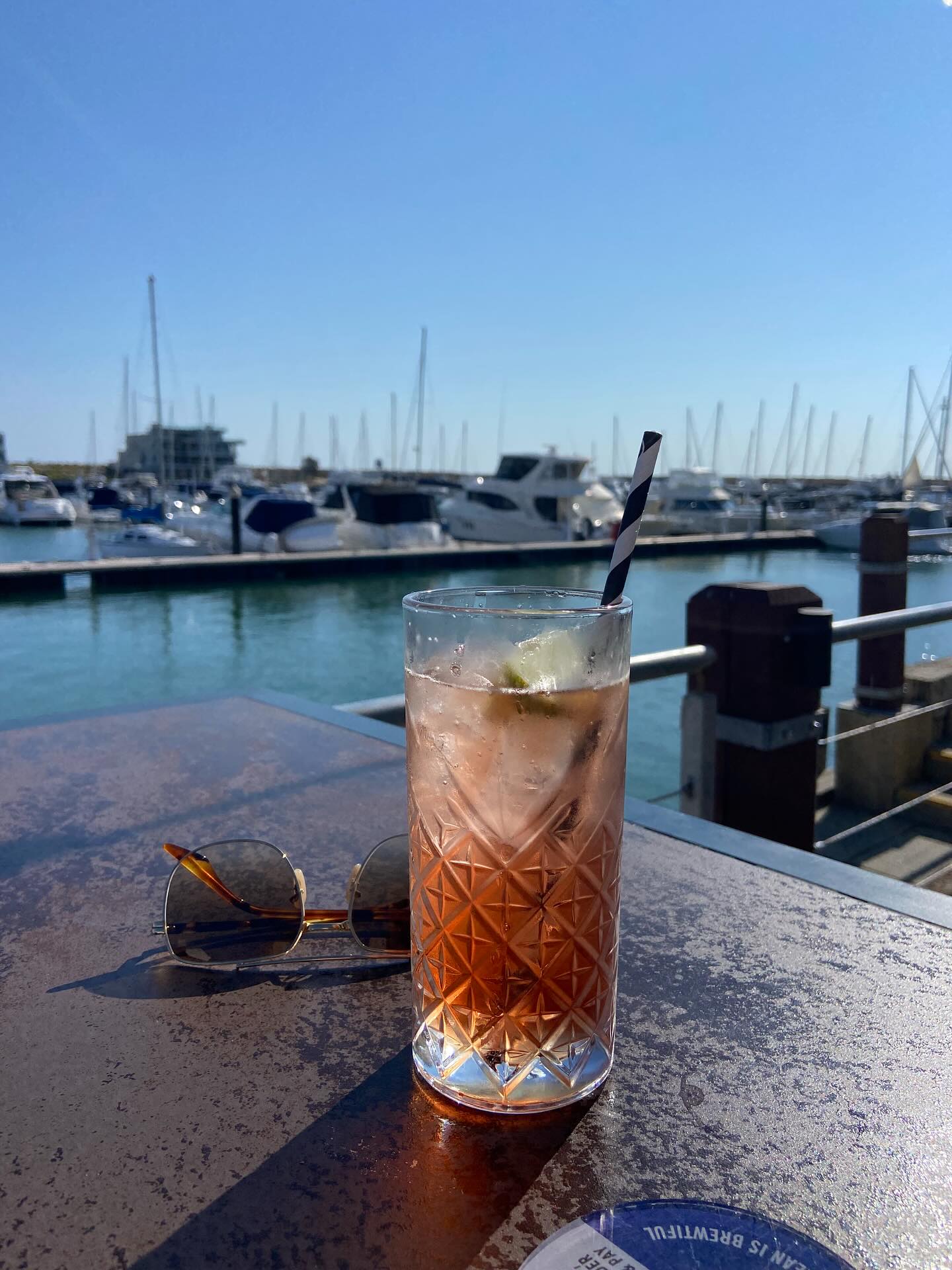 Some days it’s just about showing up for yourself 🥤 🌴 ⚓️