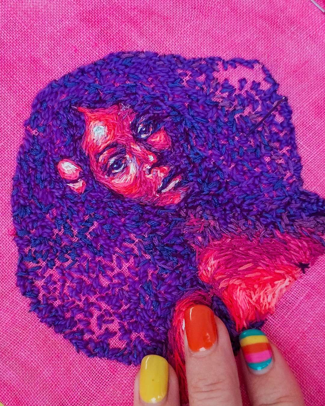 A collection of my smaller pieces from Crewel Intentions.
I loved creating these pieces. An exercise in colour restraint, and stripping the details to bring life to the small images from the vintage Playboys. Here is a glimpse of The Chapstick ad, the collaged images in editorials, the classifieds and the moments of a gaze.
🟣 Fabricated Tale - Sold
🟡Thread Bare - Sold
🩷Your Lips, Your Business - Sold
🔴Well seen - Sold
🟠Seems so - Sold
#crewelintentions #embroideryart #needlework #threadwork #stitched #portraitinthread