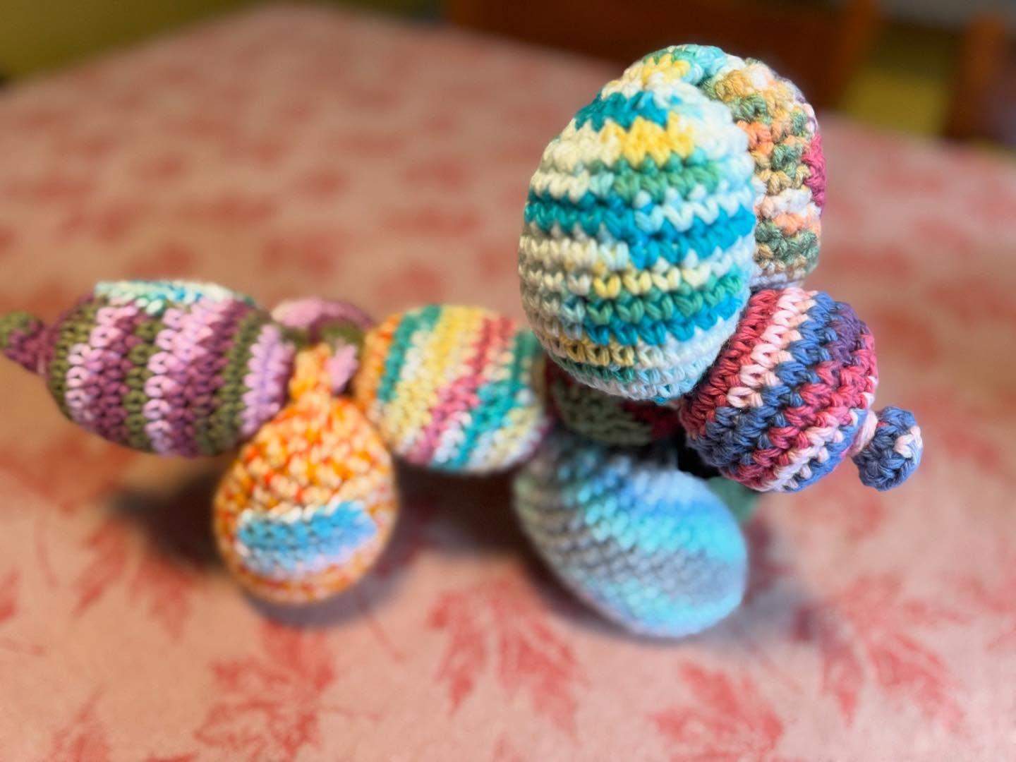 I have lots of talented students. This crocheted balloon dog is amazing! Thank you, Casper! @maineartsacademy