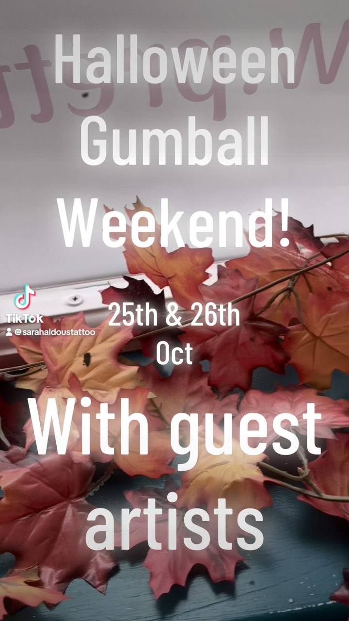 🎃 Oh do we have a Halloween Gumball for y’all 👻
.
🩷@kaybowmantattoo is here on Saturday!
💖@precision_tattoo is here on Sunday!!
.
And not only that, @arkaya.inks will be popping some shiny holes in you on the Sunday too! ☠️
.
🌟Tattoos are a spooky bargain at
£40 line work
£60 colour
.
Open from 10:00, so come and get what you get!! 🤡
.
Come dressed in your Halloween finery, and win a sweet prize!! 🦇
Contact @prettyinink.tattoo for any questions 🧛🏻♀️
.
.
#halloween #spookyseason #fun #halloween🎃 #gumball #getwhatyougettattoo
#tattoo #tattoos #stowmarket #ink #inked #getinked #girlswhotattoo #tattooist #art #femaletattooist #gettattooed #prettyinink #Suffolk #girlswithtattoos #tatts #lgbtsafespace #dowhatyoulove #follow #femalerun #safespace #tattoosarecoolandyouknowit