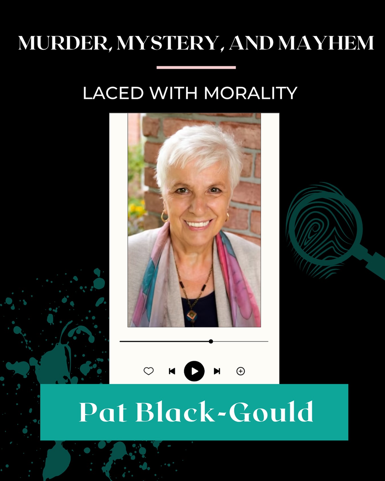 Another episode of the Murder, Mystery, and Mayhem Laced with Morality Podcast is here with @patblackgould 🎙️
Pat is an author and clinical psychologist whose storytelling roots run deep. She began her career in the theater world as an actress, director, and playwright in New York, and later produced summer stock and murder mystery theater in Maine.
Her fascination with the human experience eventually led her to psychology, where she explores the inner lives of others with the same empathy she now brings to the page.
Pat’s writing is shaped by a lifelong curiosity about resilience, transformation, and the stories that connect us across time.
Make sure to check out this episode🙌🏾
You can listen to the podcast on Apple Podcast, Spotify, Google Podcast, or visit my website www.drkatherinehayes.com💗
•
•
•
#authors #podcast #interview #apple #spotify #google #authorsofinstagram #books #read #reader #writerscommunity #listen #writer #write #mayhem #authorlife #author #bookstagram #blog #book #booklover #authorssupportingauthors #writersofinstagram #writers #readersofinstagram #readersofig #readersgonnaread #mystery #diversebooksmatter