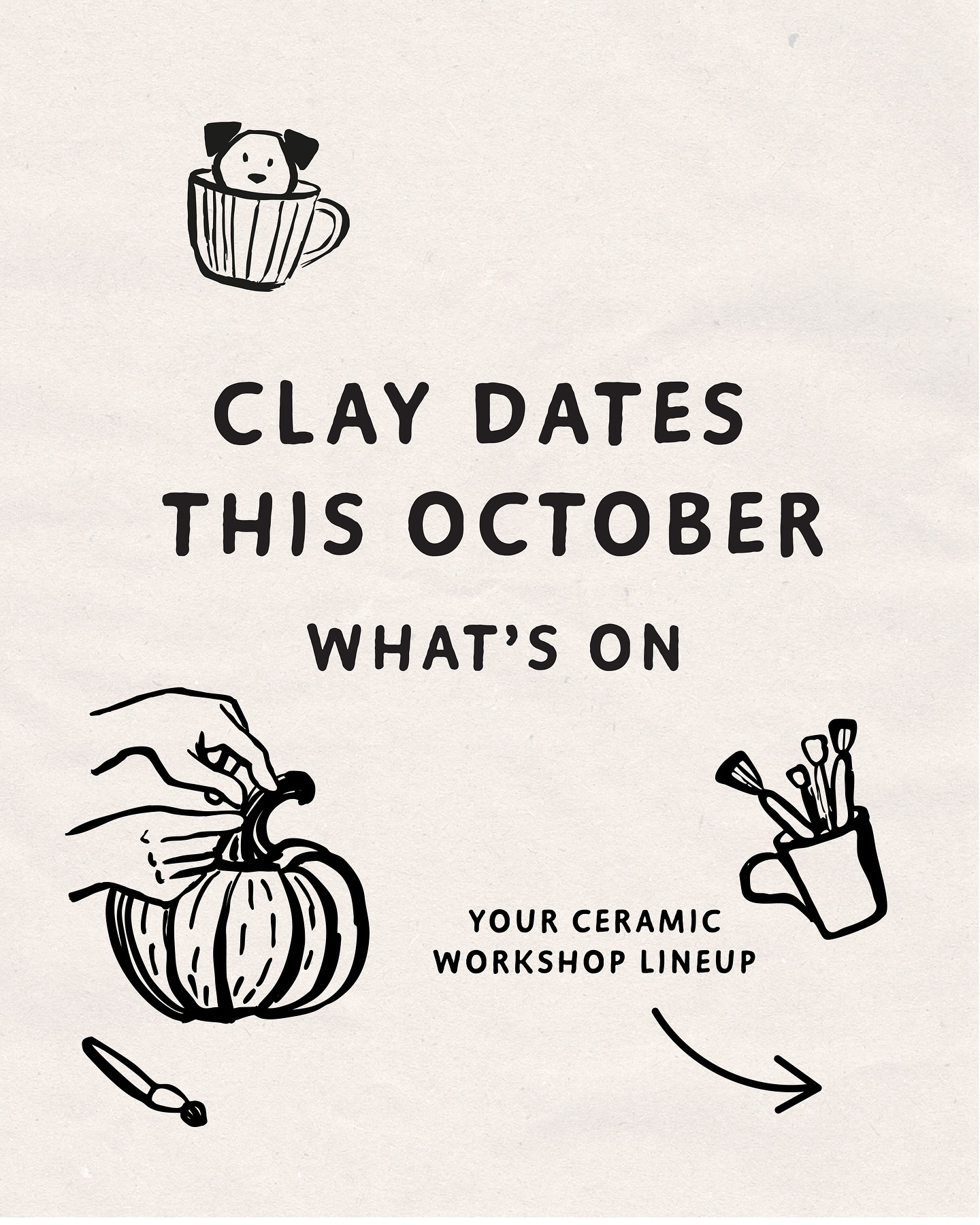 🎨✨ October Workshop Line-Up! ✨🎨
I’ve got a whole month of spooky, seasonal, and creative clay sessions planned! Here’s where you can join me this October:
🐾 2nd Oct – Cat Ghosts @ Tabby Teas Cat Café – SOLD OUT
🎃 5th Oct – Pumpkins @ Ivy & Lace, Carlton in Lindrick
🍺 8th Oct – Pots & Pints (includes a pint!) @ Boston Arms, Woodseats
🎃 9th Oct – Pumpkins (set of 3) @ Bon, Glossop Road (book with Bon)
🎃 15th Oct – Pumpkins @ Left Bank, Leeds
🎃 20th Oct – Pumpkins @ Willow & Thyme, Bakewell
✨29th Oct – Pumpkin Plates @ Church, Kelham Island
🍸 30th Oct – Snack Plates @ Selena Cocktail Bar
✨ All materials included | Perfect for beginners | Fired & glazed, ready to collect
Which one will I see you at? 👻🎃🍂