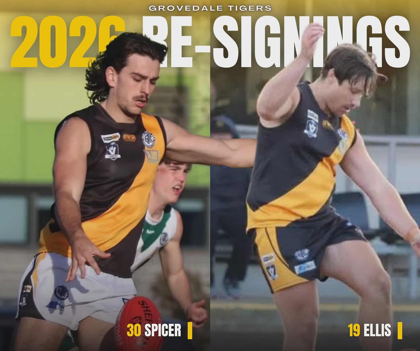 Another batch of player re-signings for 2026.
Well done boys 💪 💛🖤 #GrovedaleTigers #GoTigers