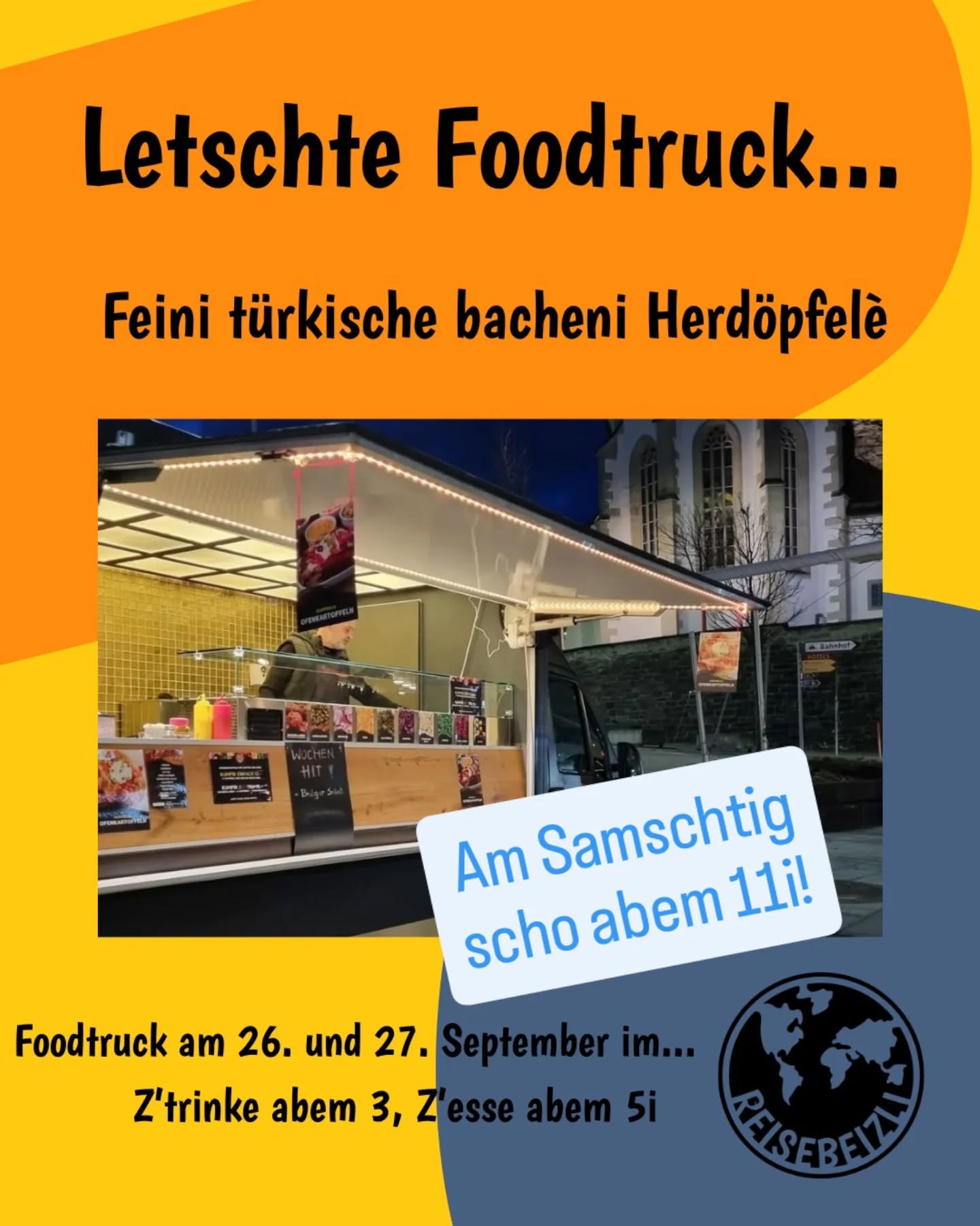 Llletäästäää Foodtrüück!
Feini türkischi Hördöfpelee... So guete Foodtrüück!
Kunsch au?
#reisebeizli #lichtensteig #RathausfürKultur #gnüsse #offä #Bier #Wein #Aperitif #Summerbar #Foodtruck #Reisefüdli #wowtoggenburg #gemeindelichtensteig #toggenburg #wiefunktioniertdamitdänehäshtägs #keiahnig #hörejetztufdemit