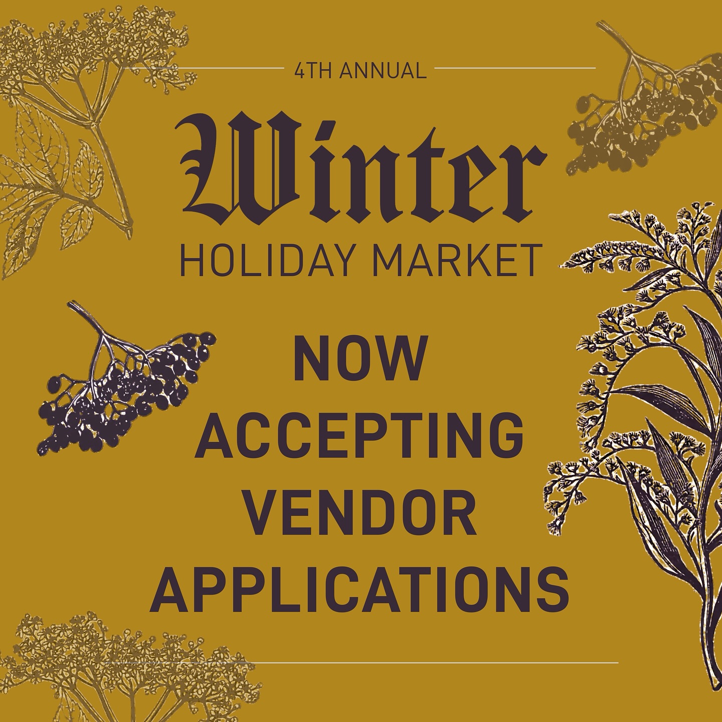🎄✨ Calling all makers & creatives! ✨🎄
Vendor applications are NOW OPEN for our 4th annual Winter Holiday Market!
Spaces are limited ~ head over to our website to apply today. Application deadline is Oct. 10th!
❄️ We look forward to creating another magical market with you all! ❄️