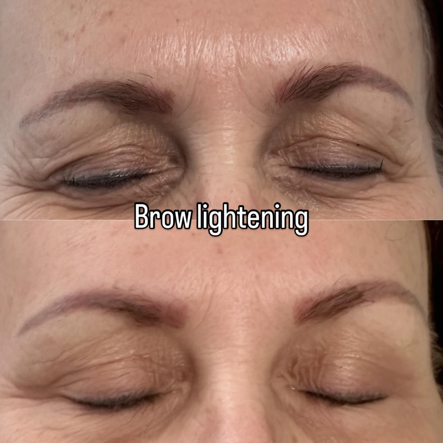 Clients have been coming to me to lighten their brows using @botchedink. This unique blend of aloe and saline provides clients with a nearly painless recovery.
If you’re unhappy with your current pmu and are ready for change this is the service for you!
Lightening is a different solution than laser removal. Often times they pair well together, dm me to book a consultation and I can explain more!