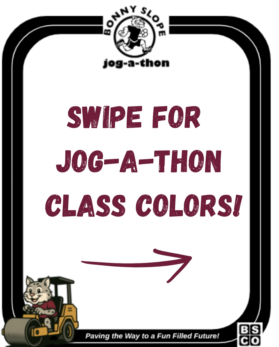Jog-A-Thon is one week away! ๐ Every class has an assigned color to make it easier for volunteers to count laps. Find your classroom color above and help us out by dressing your student(s) in that color next Friday! ๐๐โโ๏ธ