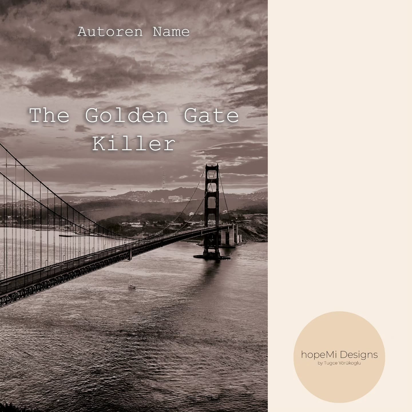 Krimi Premade Cover 🕵
Dieses Premade Cover transportiert Spannung, Dramatik und Gänsehaut pur. Die ikonische Golden Gate Bridge schafft sofort ein eindrucksvolles Setting, das perfekt zu einer Geschichte voller Geheimnisse, Gefahr und Nervenkitzel passt. Ideal geeignet für Thriller und Krimis, die ihre Leser von der ersten Seite an fesseln sollen.
✔️ Bis zu 2 Anpassungsrunden inklusive
✔️ Titelanpassung selbstverständlich kostenlos
#thriller #krimi #bookcoverdesign #premadecover #coverdesign #buchcover
#bookcommunity #bookstagram #psychothriller #selfpublishing #selfpublisher #hopemidesigns #graphicdesign #grafikdesign