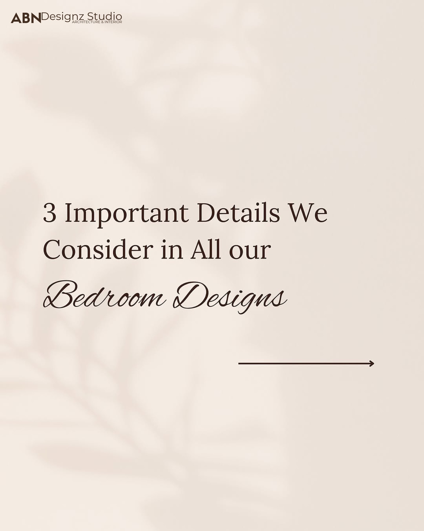 ✨ At ABN Designz Studio, every bedroom we design blends comfort, aesthetics, and functionality—because your personal space deserves nothing less than perfection. 💫
#ABNDesignzStudio #BedroomDesigns #InteriorElegance #DesignWithDetail #LuxuryLiving