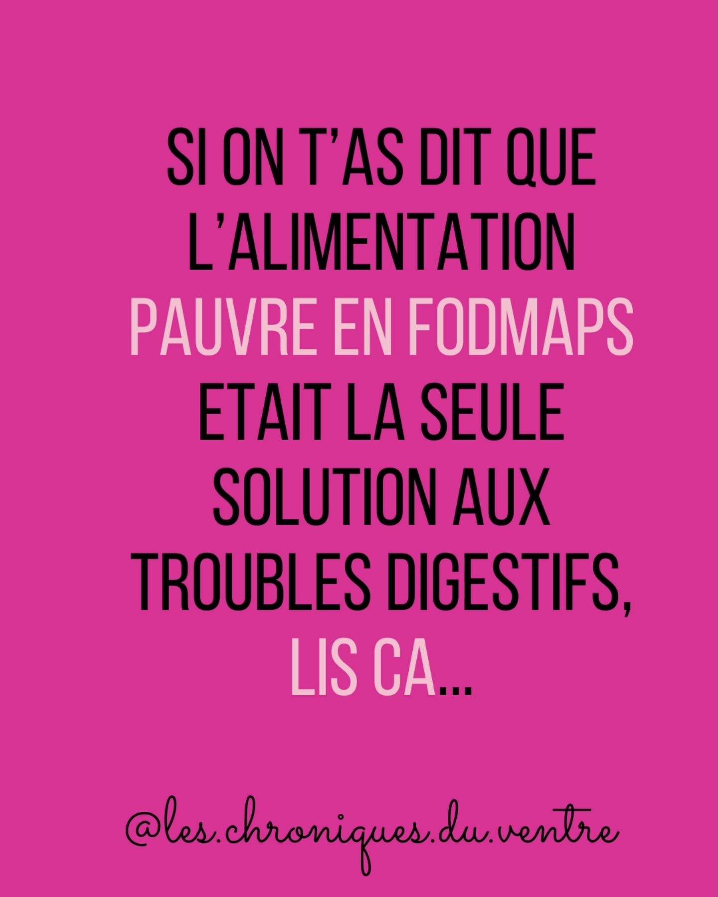 🧐 Beaucoup de patients viennent me voir en me disant qu'ils veulent suivre un "régime pauvre en Fodmaps" ou alors ils ont essayé et ça n'a pas fonctionné et ils ne comprennent pas.
💡 Pour rappel du principe, il s'agit de baisser temporairement les aliments riches en sucres fermenticibles pour limiter les symptômes digestifs (par la baisse de la fermentation notamment).
➡️ L'alimentation pauvre en Fodmaps n'est pas la seule solution face à des troubles digestifs tout simplement parce que les troubles digestifs sont multifactoriels donc il faut déjà trouver la cause !
🤔 Le terme SOLUTION n'est d'ailleurs pas adapté car c'est une sorte de pansement sur une jambe de bois : les symptômes reviennent si la cause est toujours là, ce n'est pas magique...
Une personne qui ne mastique pas a pour solution la mastication, une personne qui se retient à chaque fois pour aller au toilettes a pour solution d'aller aux toilettes quand elle a envie... Vous voyez l'idée ?
➡️ Une personne qui ne mange pas beaucoup de fibres et qui a mal au ventre par exemple... Pourquoi faire une alimentation pauvre en Fodmaps en fait ?
Ca peut même empirer la situation car ces Fodmaps nourrissent le microbiote. Ce sont pour beaucoup des prébiotiques et pour rappel un microbiote bien nourrit est important pour notre physiologie. D'ailleurs l'alimentation pauvre en Fodmaps est sensée être limitée dans le temps.
➡️ Conclusion :
Évite de faire une alimentation pauvre en Fodmaps seul, se faire accompagner est primordial et peut faire gagner beaucoup temps car au bout d'un moment c'est compliqué de savoir qui est la poule ou l'œuf dans le symptômes...
#fodmaps #alimentationpauvreenfodmaps #lowfodmaps #fermentation #alimentsfermentiscibles #alimentationsaine #sii #syndromeintestinirritable #dysbiose #ballonnements #alimentation #troublesdigestifs #transit #nutrition #dietetique #malauventre #microbiote #intestin #douleursventre #douleursintestinales #digestion #dietetique #nutritionfodmaps
——————————————————
Céline Bernard
🙋♀️Nutritionniste-Diététicienne diplômée
Micronutritionniste, approche fonctionnelle
🦠Spécialisée en troubles digestifs
RDV sur ➡️ Chroniquesduventre.fr