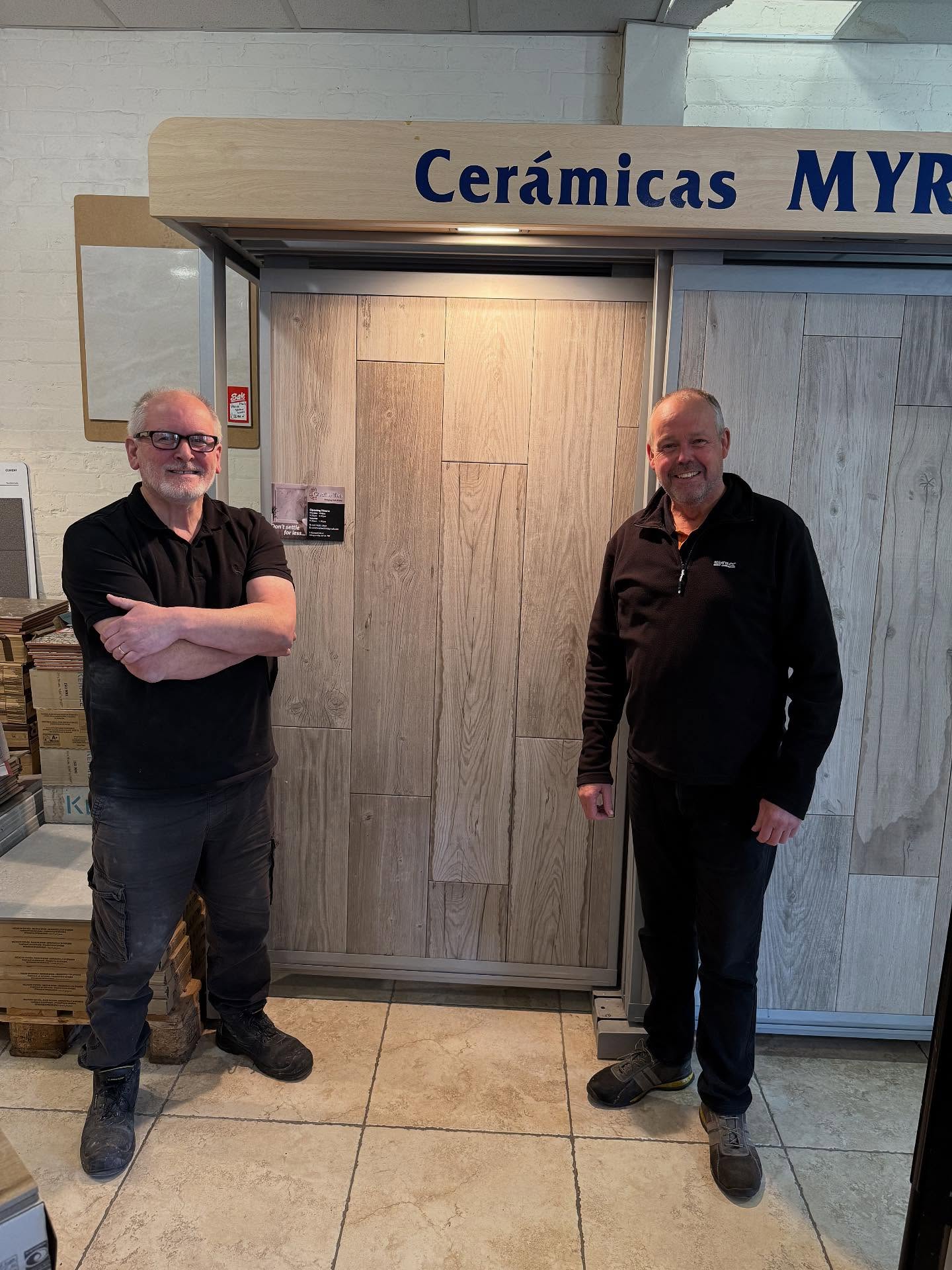 Introducing Robert (left) and George (right); the owners of Creative Tiles which is situated in Glengormley, Newtownabbey (just 10mins from Belfast city centre). Creative Tiles has been in business for nearly 20 years.’ And both Robert and George have 60 years’ of industry knowledge and experience in the world of tiles!
If you are looking for wall tiles or floor tiles for your next project- whether for your kitchen, hall or bathroom, call in to Creative Tiles today! We have a wide range of tiles including a lot of quality stock from Italy and Spain!
Robert and George will be able to help you pick a tile which suits all of your requirements for your home and for your project whilst giving you professional tile advice at the same time! Well worth calling in and having a chat with them 👌🏻
You can find out more about what we do here ➡️ www.creativetilesni.com 🏠