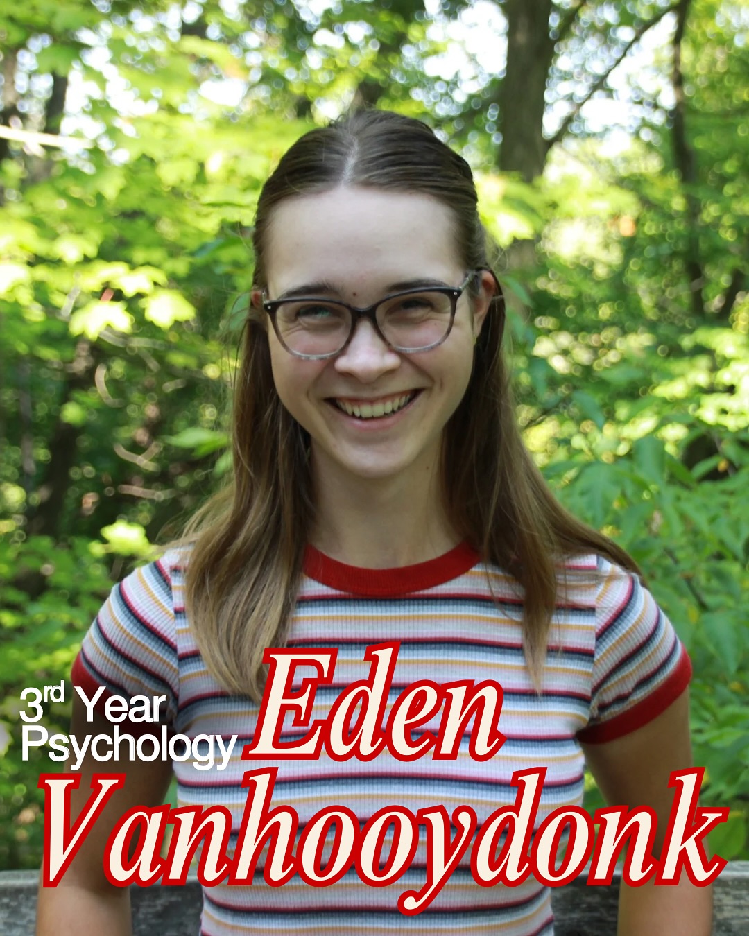 Meet Eden!
Eden, a 3rd year Psychology student, is another one of our fantastic interns! This is her first year as an intern and we’re so glad to have her on the team!