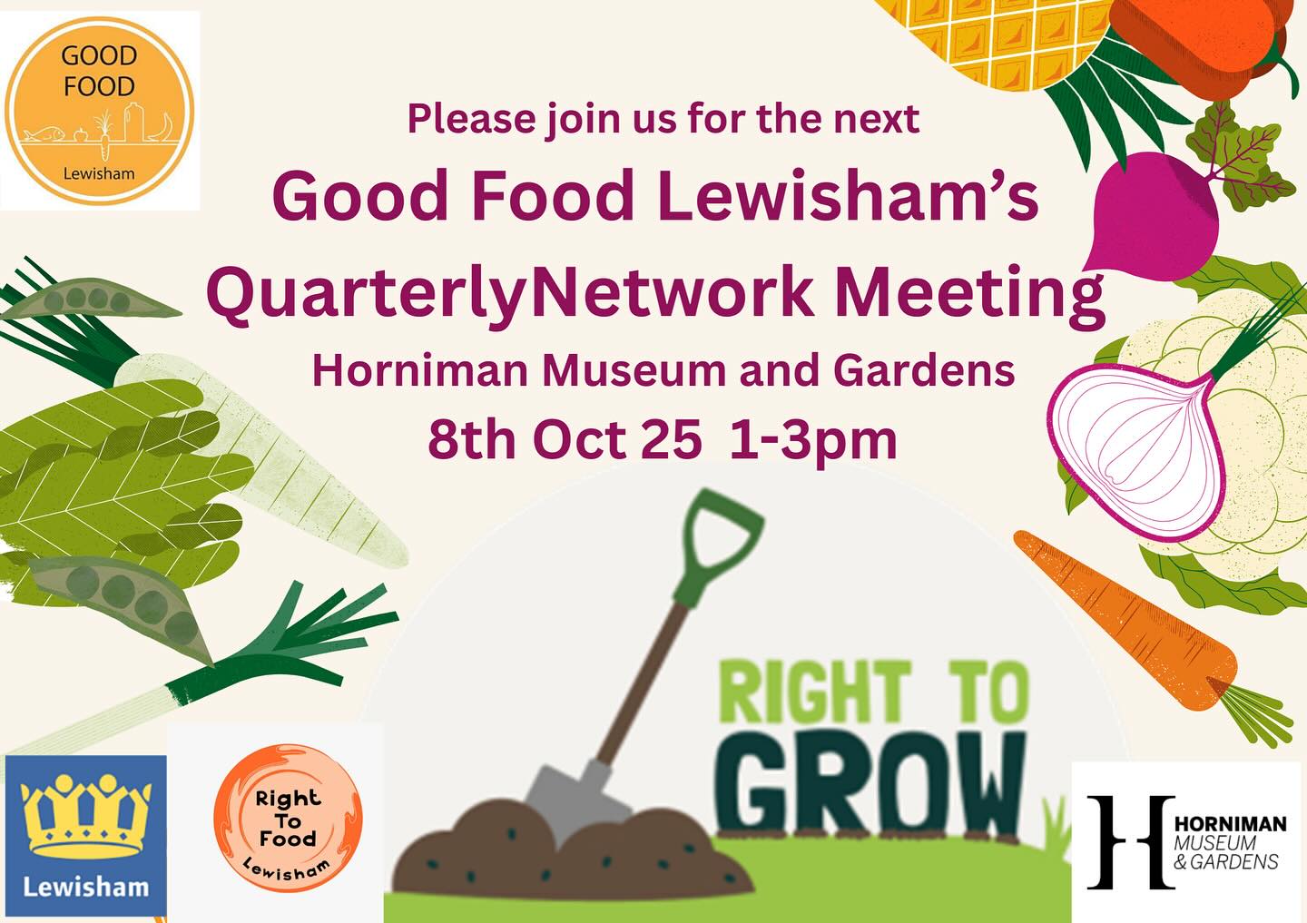 Please come and join us at our next Good Food Lewisham network meeting at the fabulous Horniman Museum. #lewisham #righttogrow @incredibleediblelambeth
https://www.eventbrite.co.uk/e/octobers-good-food-lewisham-network-meeting-tickets-1693204031839?utm-campaign=social&utm-content=attendeeshare&utm-medium=discovery&utm-term=listing&utm-source=cp&aff=ebdsshcopyurl