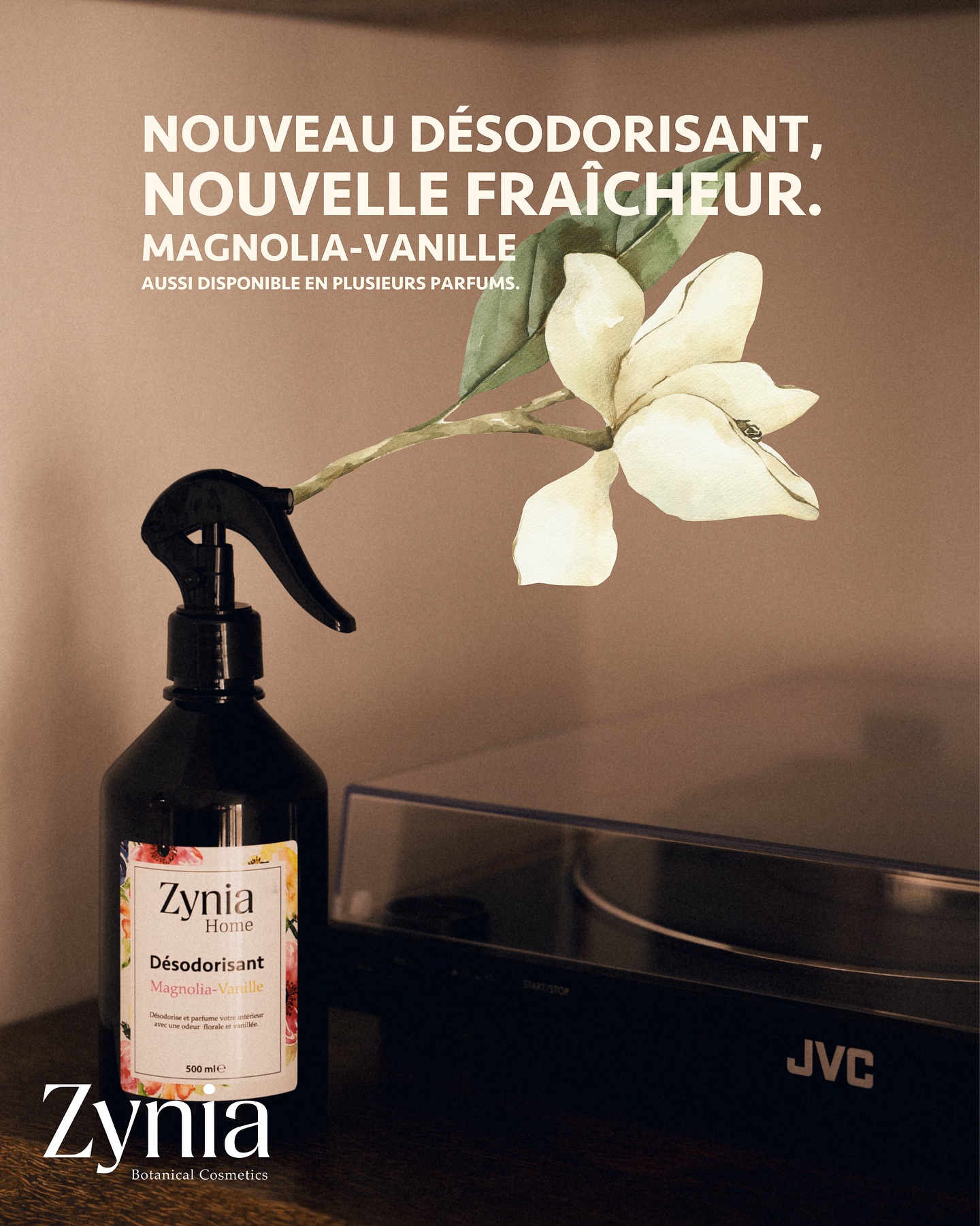 ✨ Nouveau désodorisant, nouvelle fraîcheur
Il désodorise et parfume votre intérieur🏡
Découvrez l’élégance florale du Magnolia-Vanille.