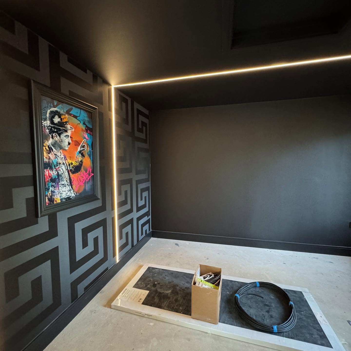 We are now commencing the second fix on this outstanding private cinema room.
This project will include:
🎬 An acoustically transparent screen
🔊 Exceptional audio performance from Monitor Audio
✨ A 4K LED projector delivering breathtaking visuals
Designed for absolute immersion, this space will set a new standard for home entertainment.
#TheAVGuys #PrivateCinema #HomeCinemaDesign #MonitorAudio #4KProjector #LuxuryLiving #SmartHome