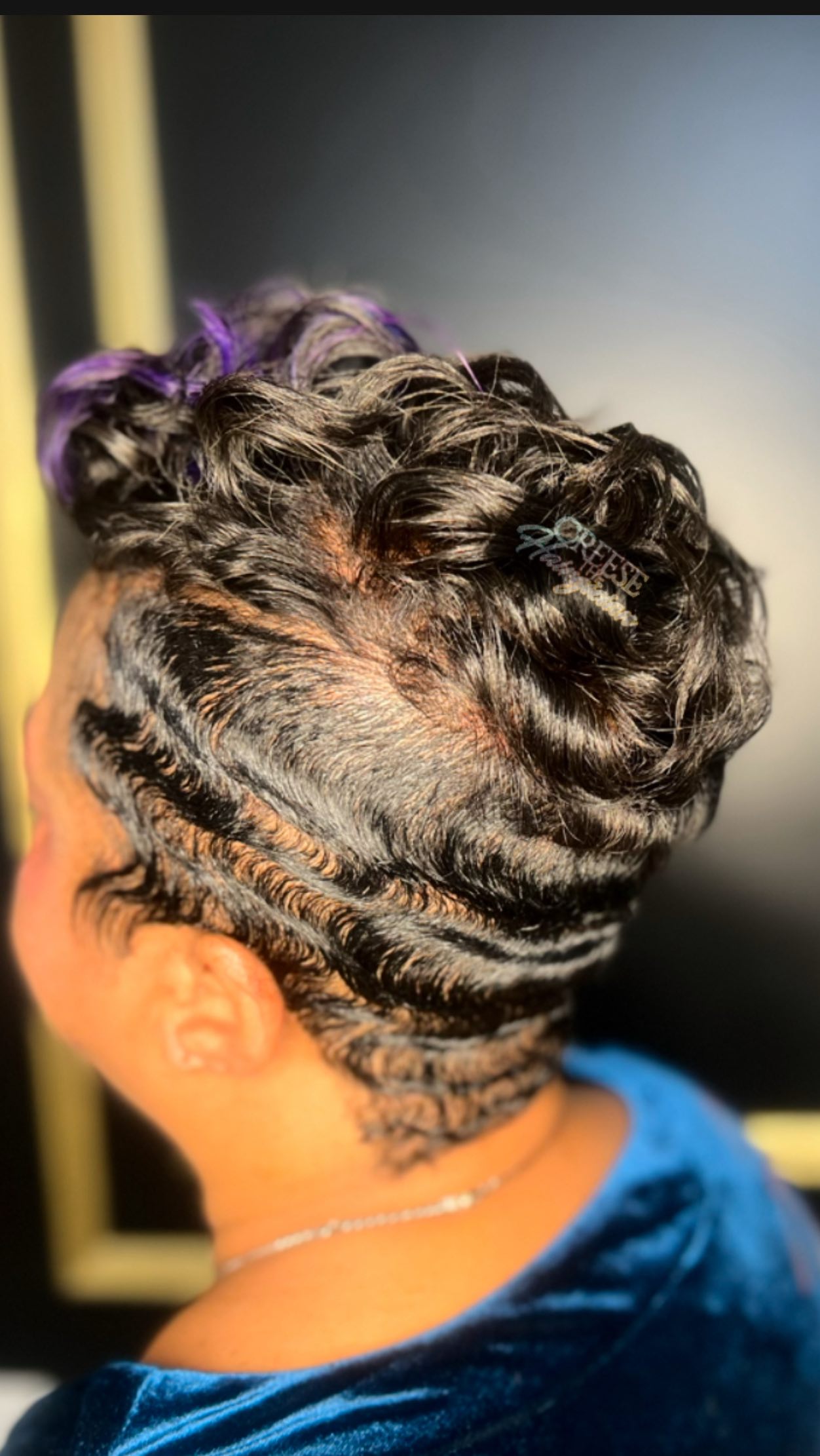 #waves #fingerwaves #pixie #pixiecut #haircut #hairstyles #bridalhair ##purplehair #highlights #extensions #marylandsalon #creeethehairgician #thehairgician fingerwavestutorial