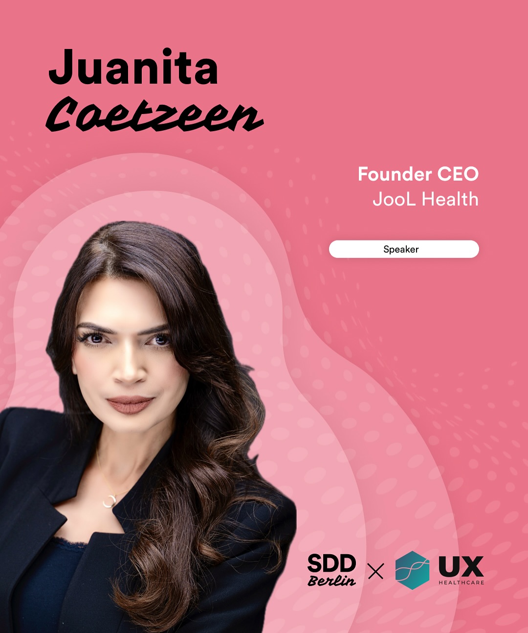 💡 Meet Our Speaker: Juanita Coetzee 💡 and join us on October 6th: https://luma.com/cdjmtybq
We’re excited to feature Juanita Coetzee, Founder and CEO of JooL, at the upcoming @sddberlin X @ux_healthcare Conference Special Edition!
Juanita’s Focus: With two decades of healthcare leadership across Africa and the Middle East, Juanita brings deep operational expertise and system insight. She is redefining support for informal caregivers with her digital health company, JooL.
Her Talk: Juanita will present „Care Beyond Patients: Tools for Caregivers“, focusing on practical solutions that bridge technology, human need, and care delivery.
Did you know? As a South African, she travels with rooibos tea bags in her hand luggage because no AI tool has yet solved the problem of bad hotel tea!
Catch Juanita on stage on 06.10.2025 at @adesso_se
Tickets are available now: https://luma.com/cdjmtybq
#SpeakerSpotlight #UXHealthcare #ServiceDesign #DigitalHealth #Caregivers #SDDBerlin #adesso
