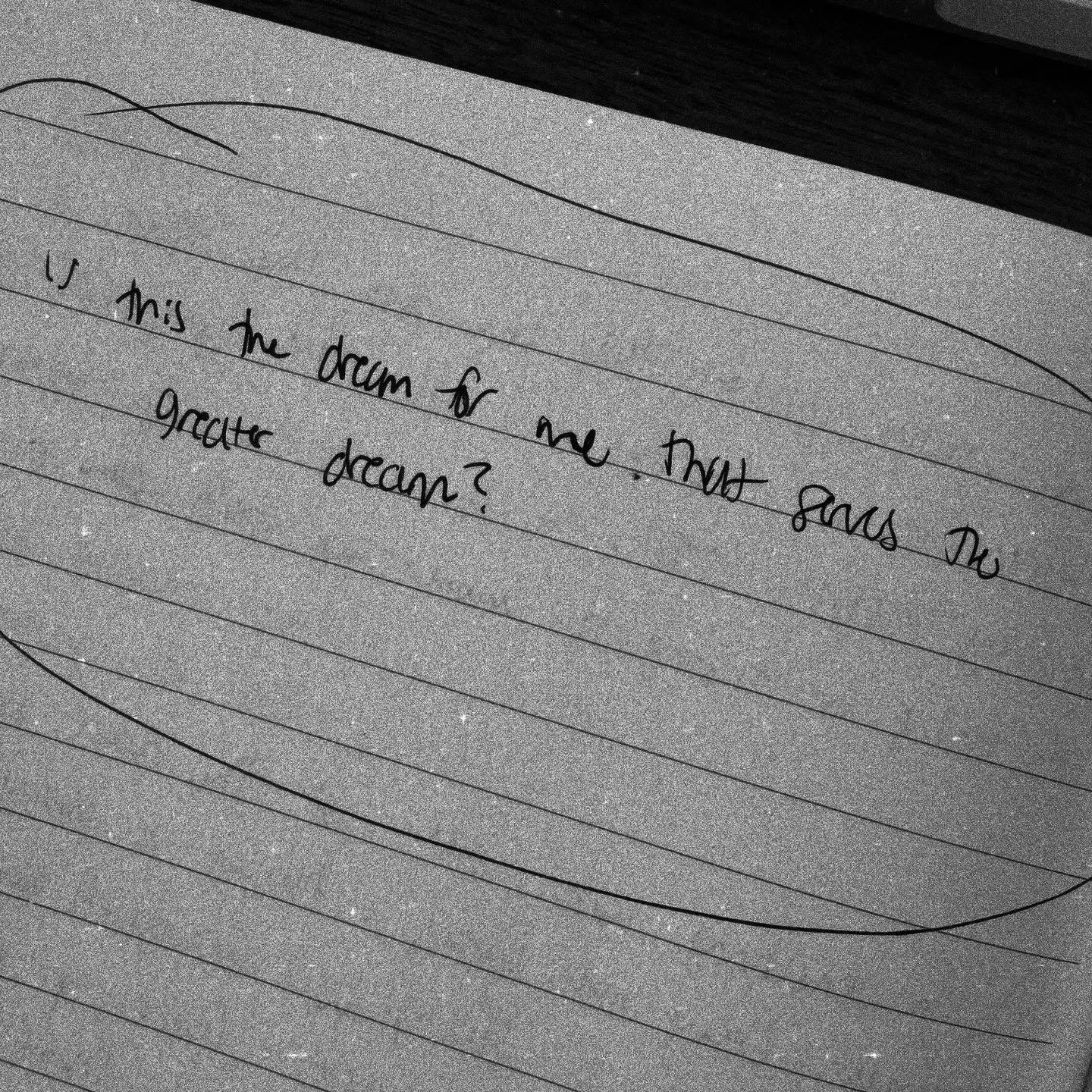 Opened a random page in my notebook to this…
Is this the dream for me that serves the greater dream?
🤍☁️✨💫🤍