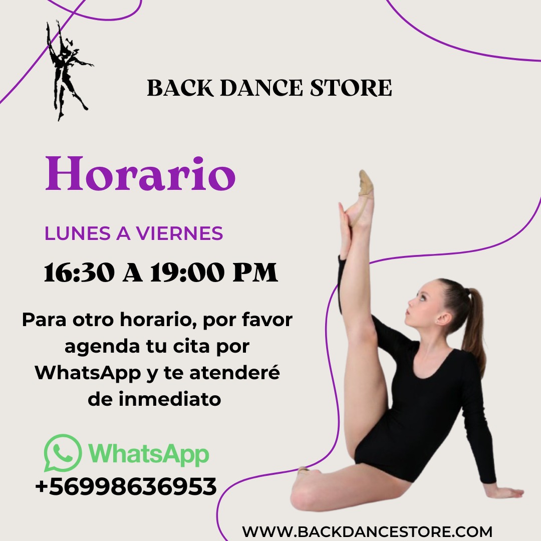 Queridos clientes, quiero contarles algo importante:
Nuestra tienda tiene un horario fijo de atención de 16:30 a 19:00 hrs. estaré feliz de recibirlos en otros horarios si escriben antes agendando📲. Solo agenden conmigo y voy de inmediato a atenderlas con todo el cariño. 🤍
Gracias por su comprensión y por apoyar este espacio que creamos para ustedes. 🌸🩰
📍Ubicación: Apoquindo 5681 local 196. Caracol VIPs , Las Condes
📲 +56998636953
#DanzaConEstilo #BailarinasFelices #AtenciónPersonalizada #TiendaDeDanza #JazzDance #BalletLovers #tapdance #ModaDeDanza #EspacioParaBailarinas #NovedadesDeTemporada #DanceWear #LasCondes #CaracolVips