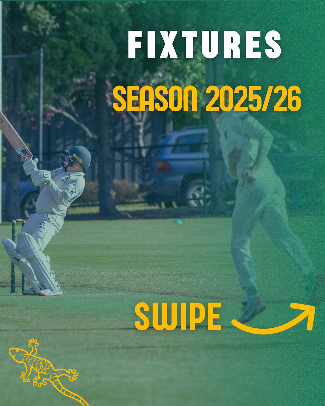 Season 2025/26 is here!
See who we match up against each week 🏏
Go Reptiles! 🦎